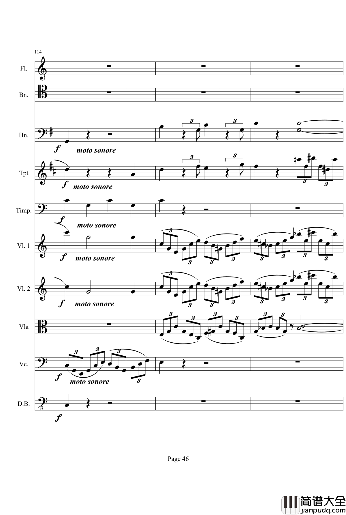 奏鸣曲之交响钢琴谱_第21首_Ⅰ_贝多芬_beethoven