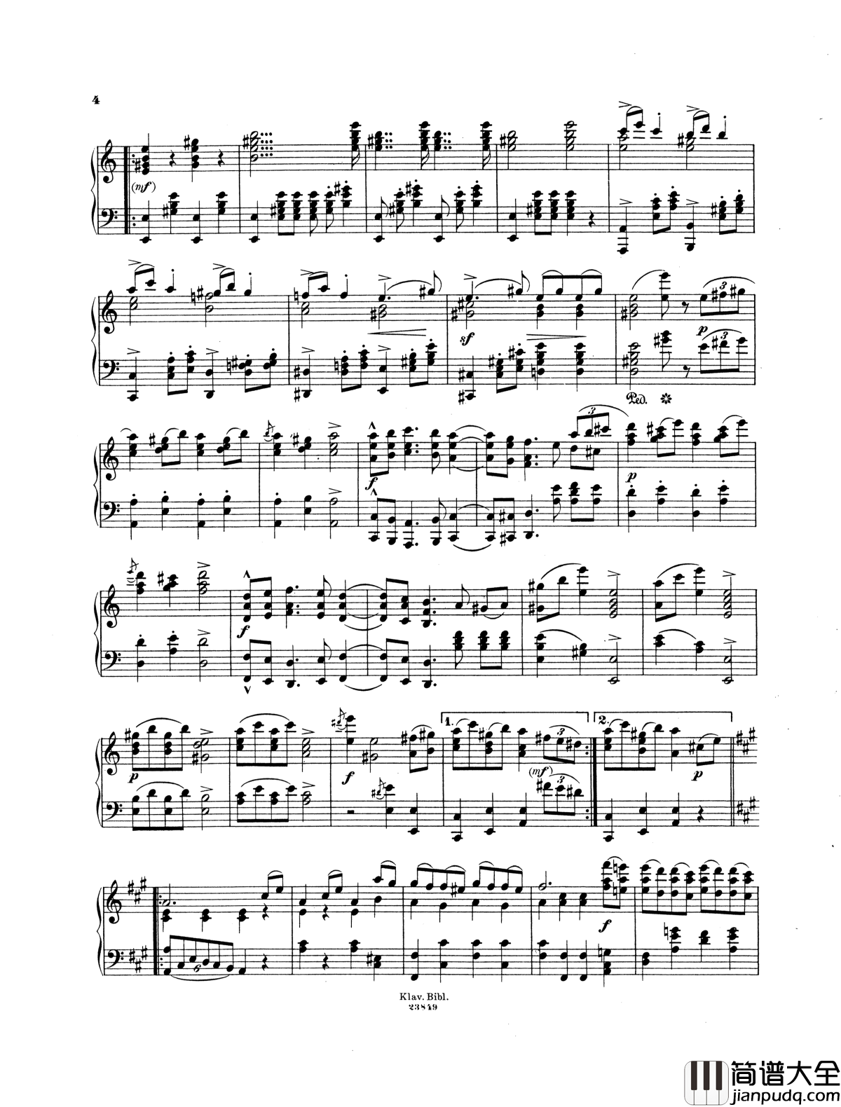 拉科西进行曲_Op.24钢琴谱_柏辽兹