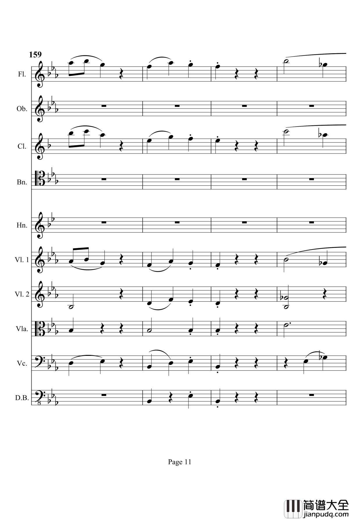 奏鸣曲之交响钢琴谱_第4首_Ⅲ_贝多芬_beethoven