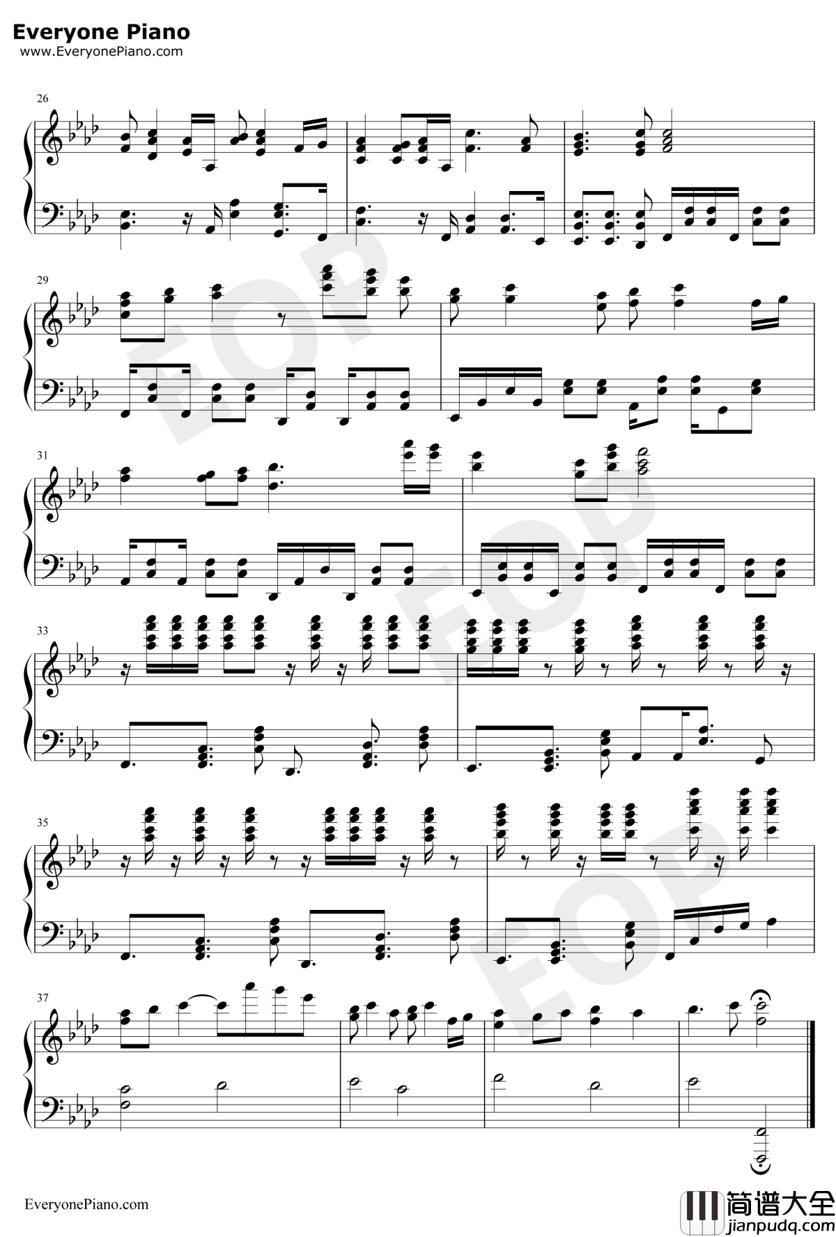 Theme_of_SSS钢琴谱_麻枝准_AngelBeatsOST