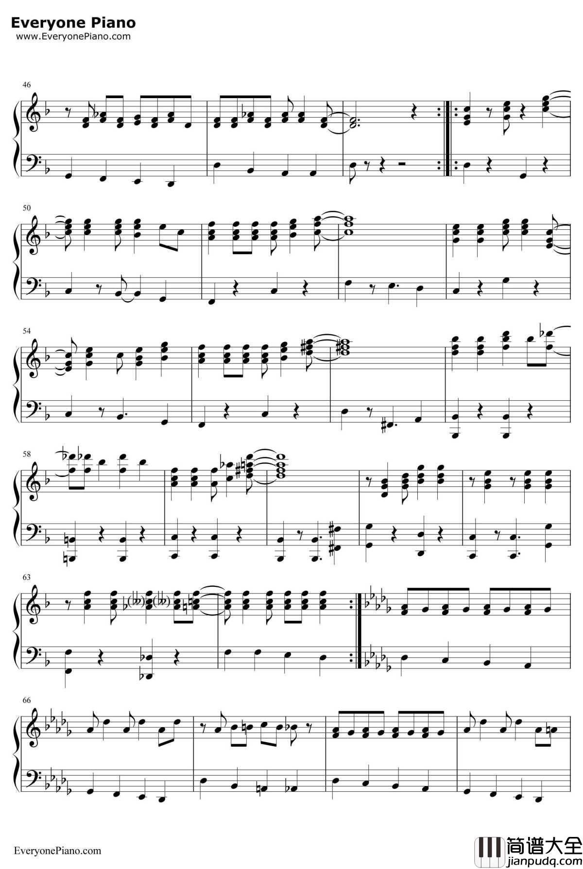 Cantina_Band钢琴谱_JohnWilliams _星球大战OST
