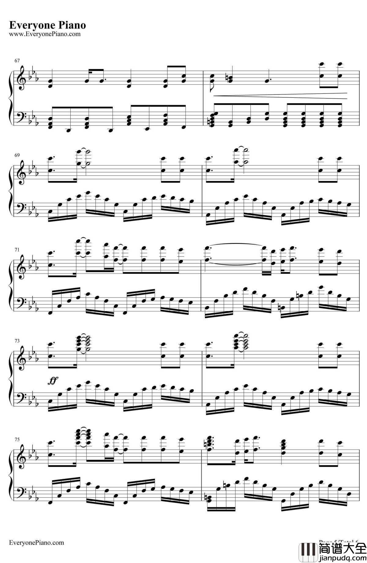 Skyfall钢琴谱_阿黛尔Adele_007之大破天降杀机主题曲