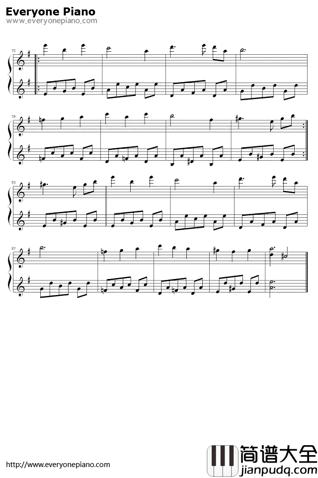 林中漫步钢琴谱_理查德·克莱德曼Richard_Clayderman
