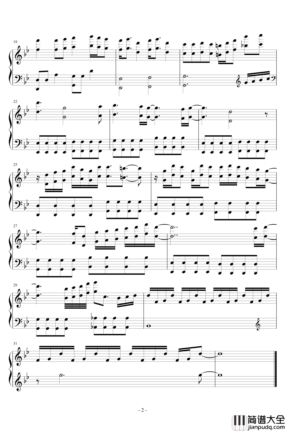 just_because第四集插曲钢琴谱_just_because