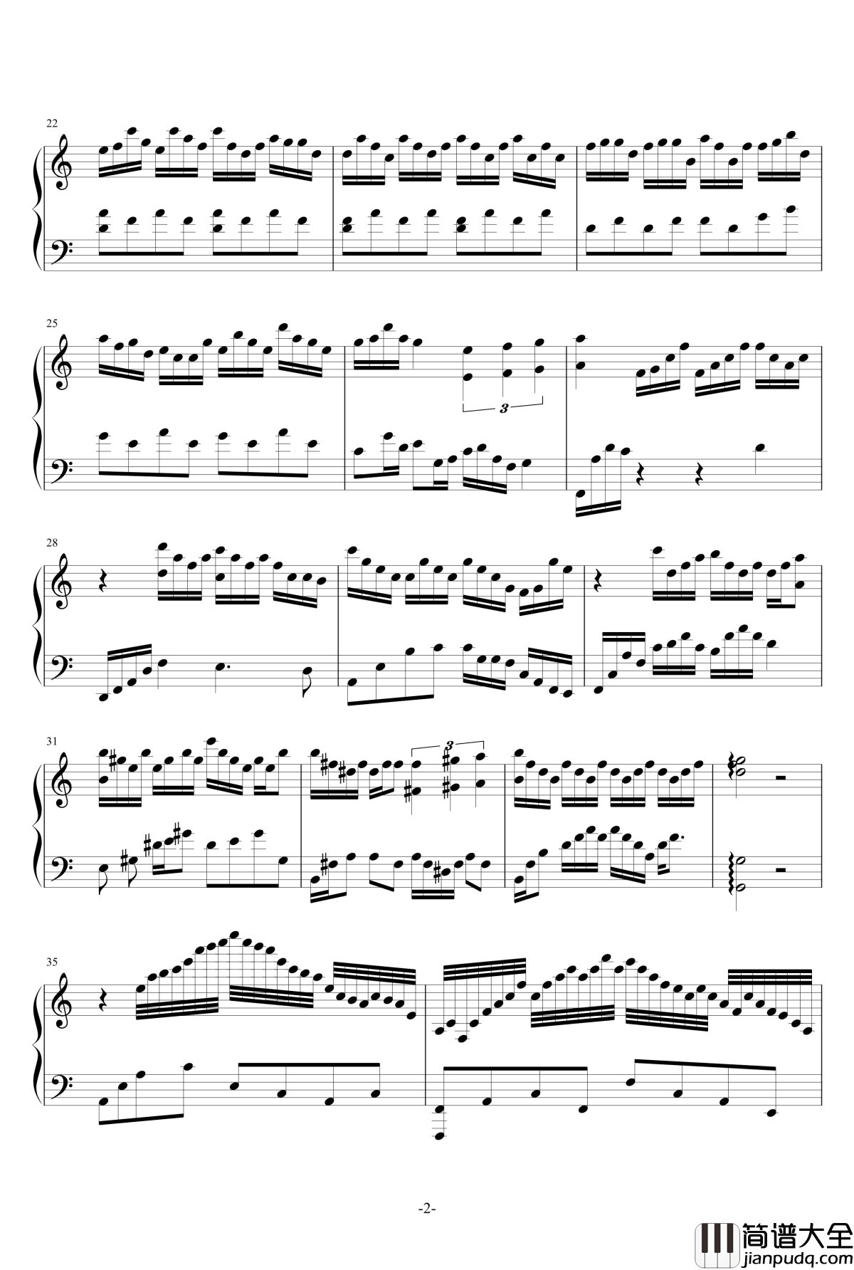Theme_from_Somewhere_in_Time钢琴谱_John_Barry