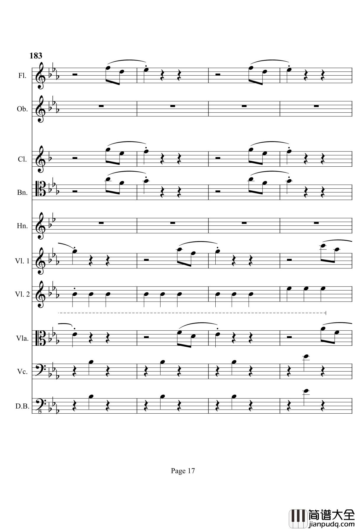 奏鸣曲之交响钢琴谱_第4首_Ⅲ_贝多芬_beethoven