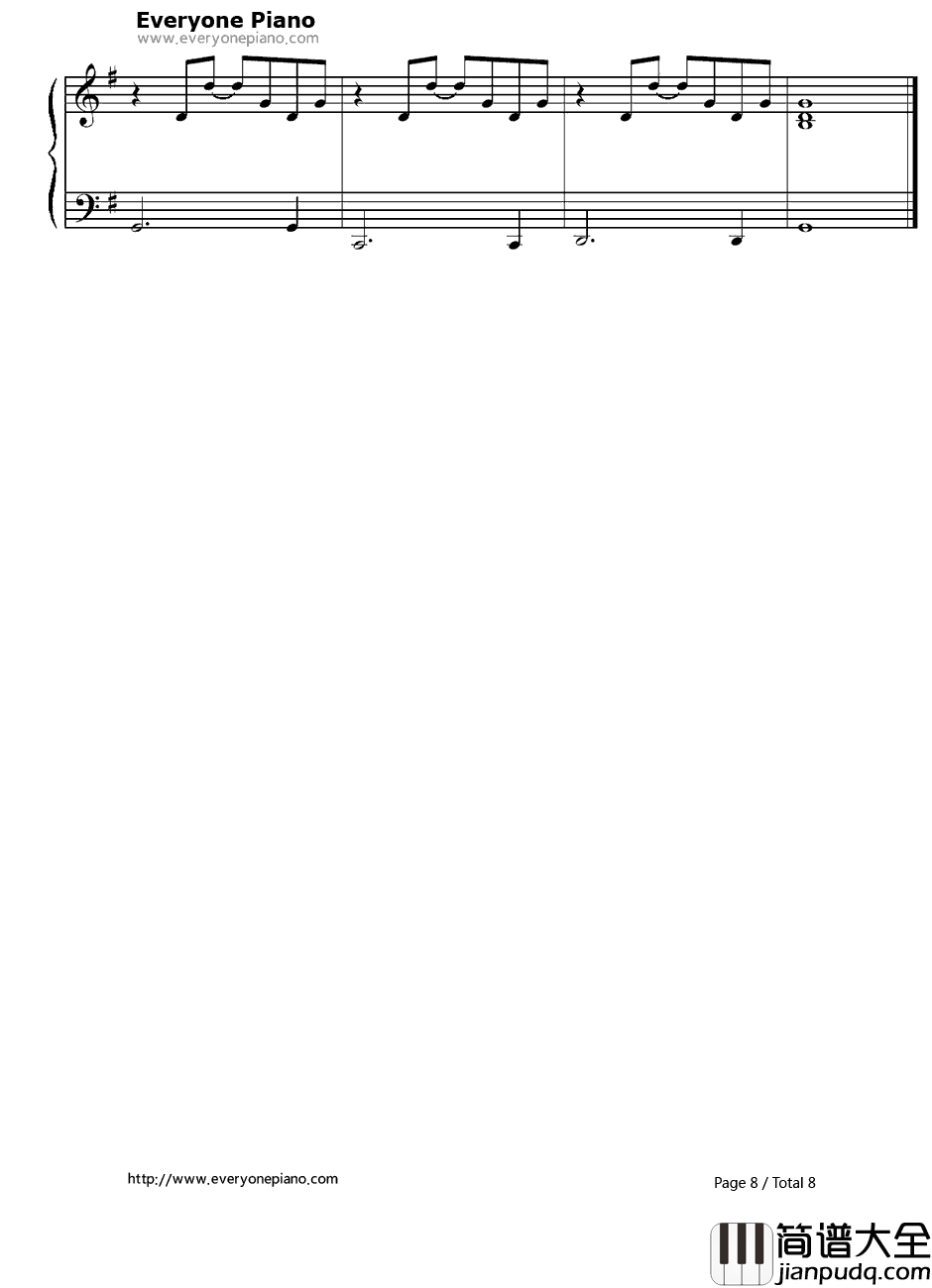 Good_Riddance(Time_of_Your_Life)钢琴谱_Green_Day绿日乐队