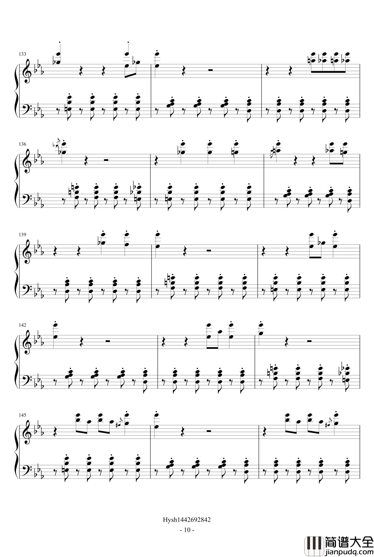 Teach_me_tonight钢琴谱_爵士练习曲_She_amp_amp_Him