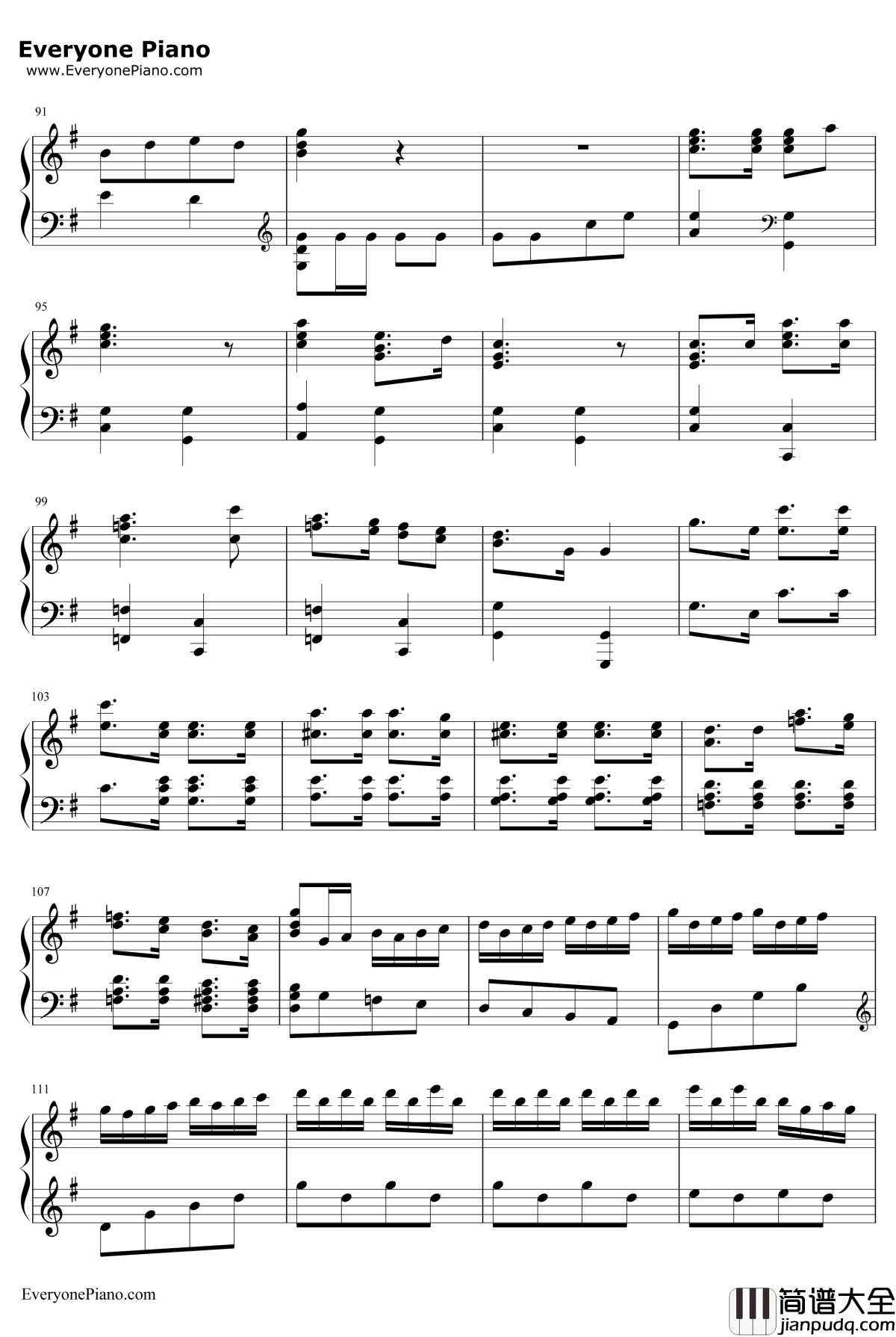 红星歌钢琴谱_傅庚辰_闪闪的红星主题曲