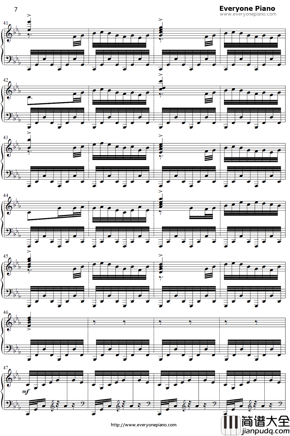 Final_Frontier钢琴谱_ThomasBergersen_星际穿越插曲