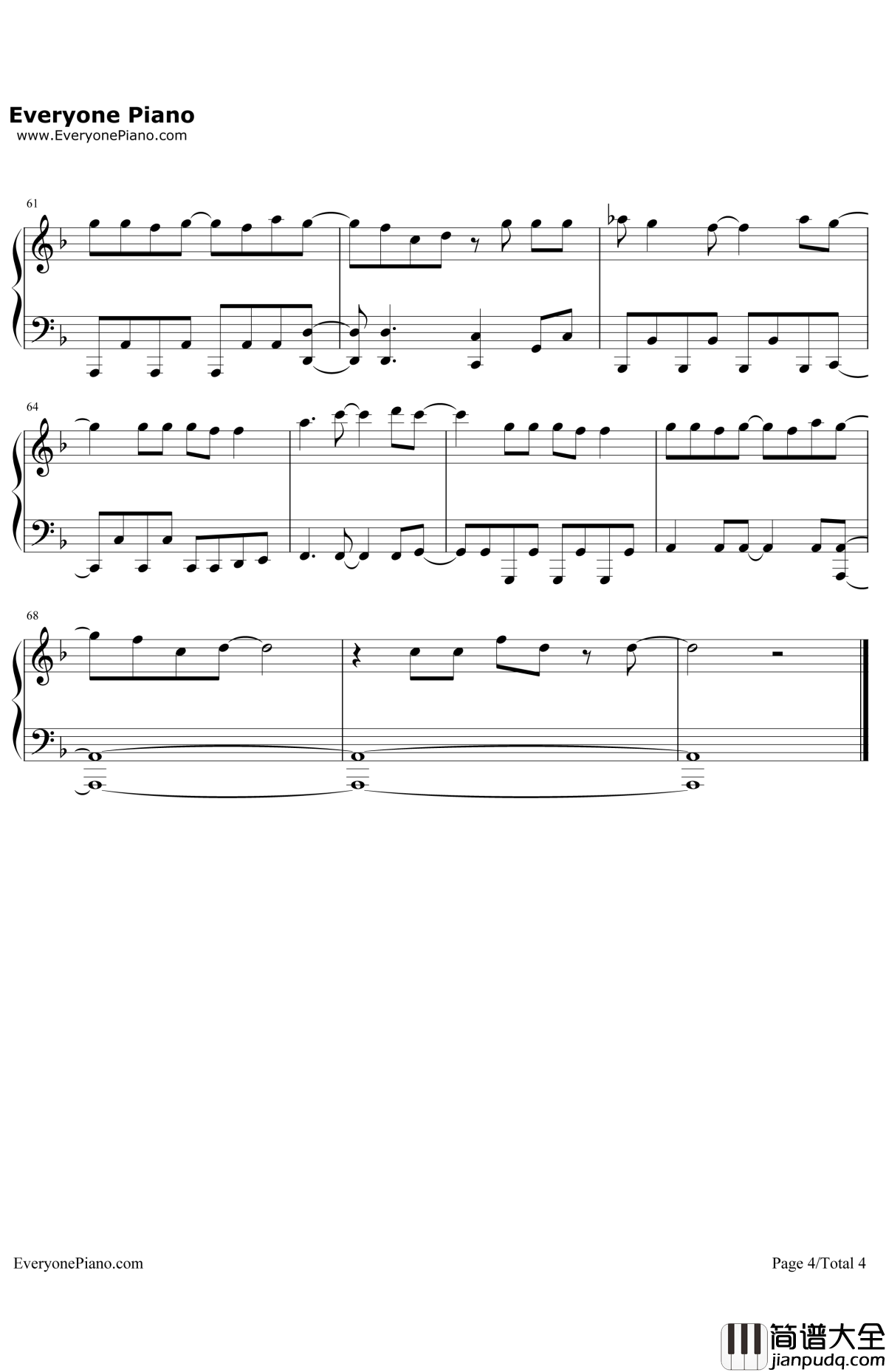 ForaBetterDay钢琴谱_Avicii