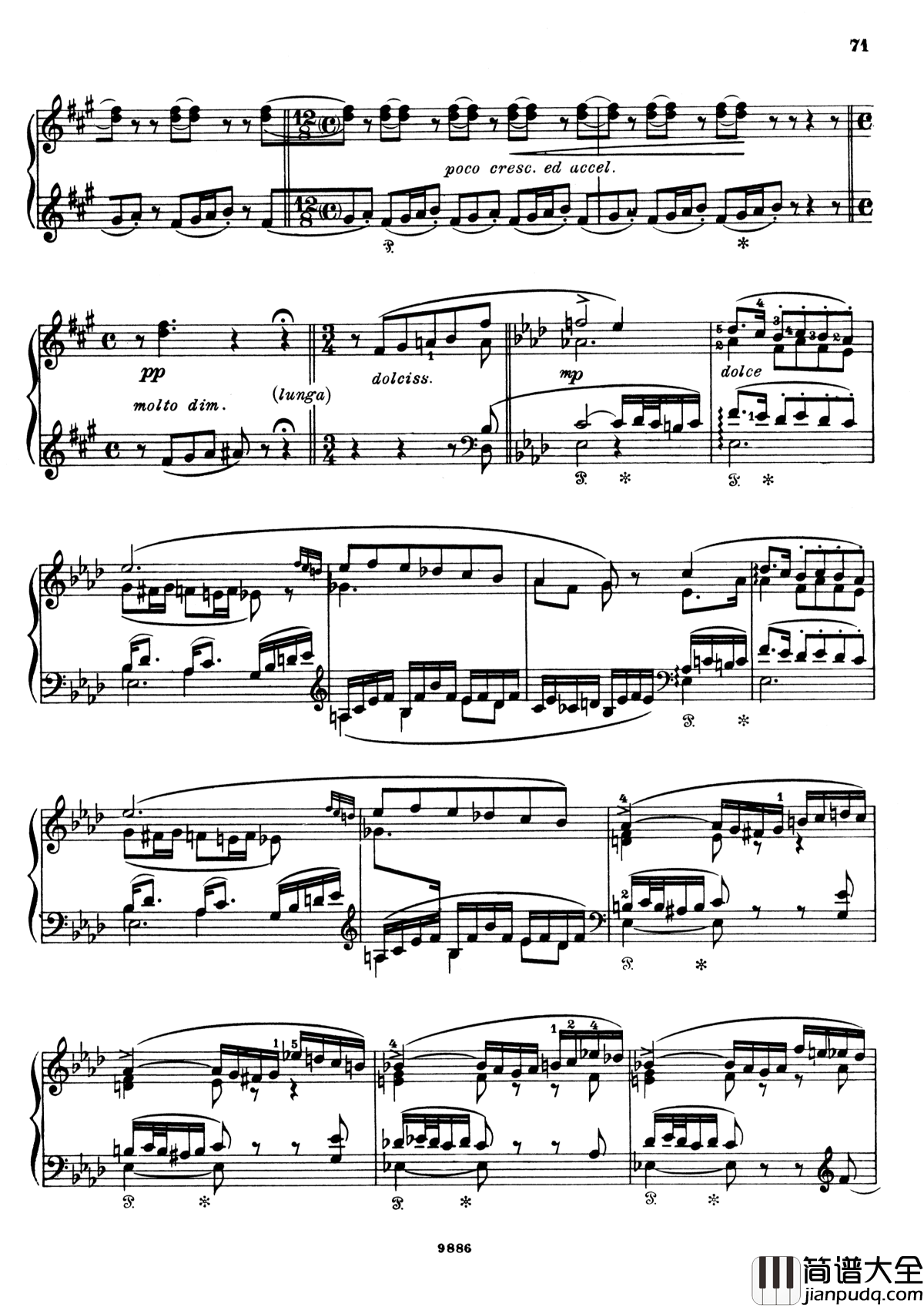 浮士德交响曲_S.108_第二乐章钢琴谱_李斯特