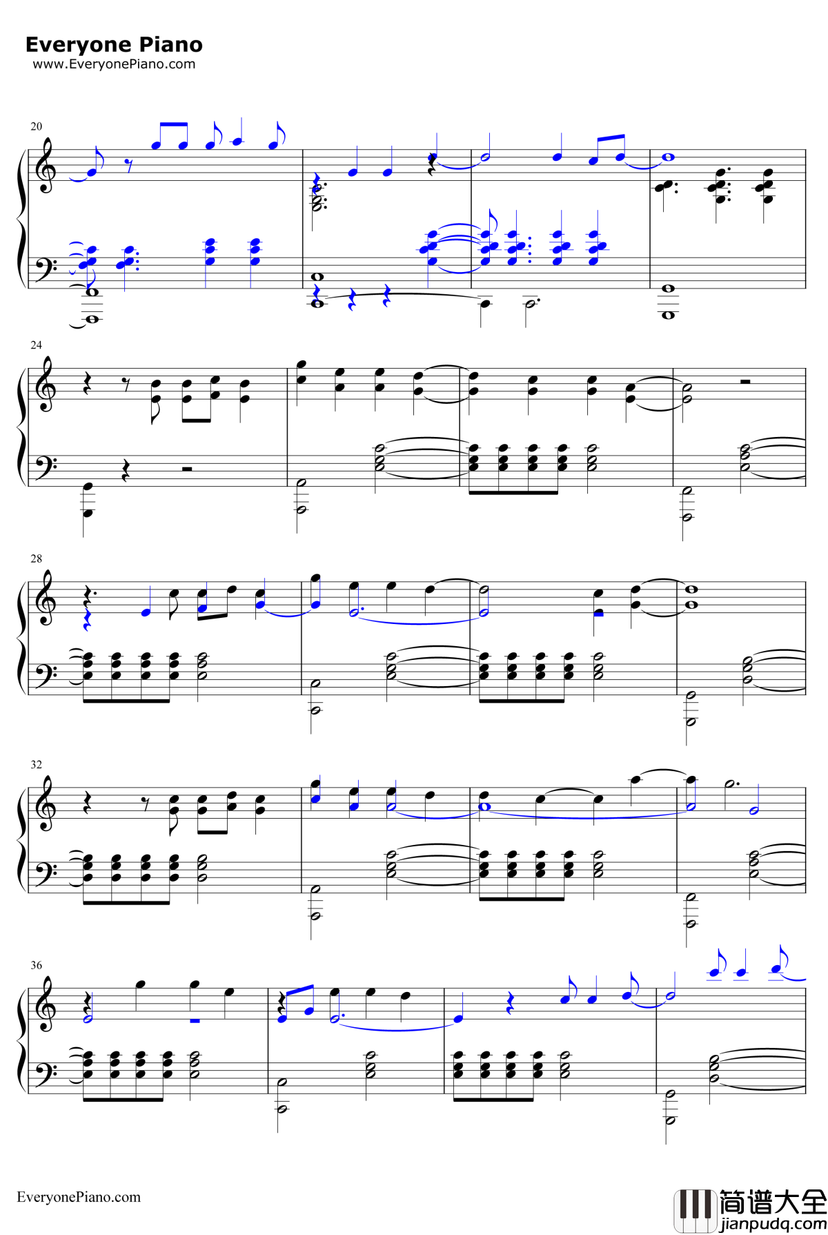 勇敢的我钢琴谱_金志文_超神学院插曲