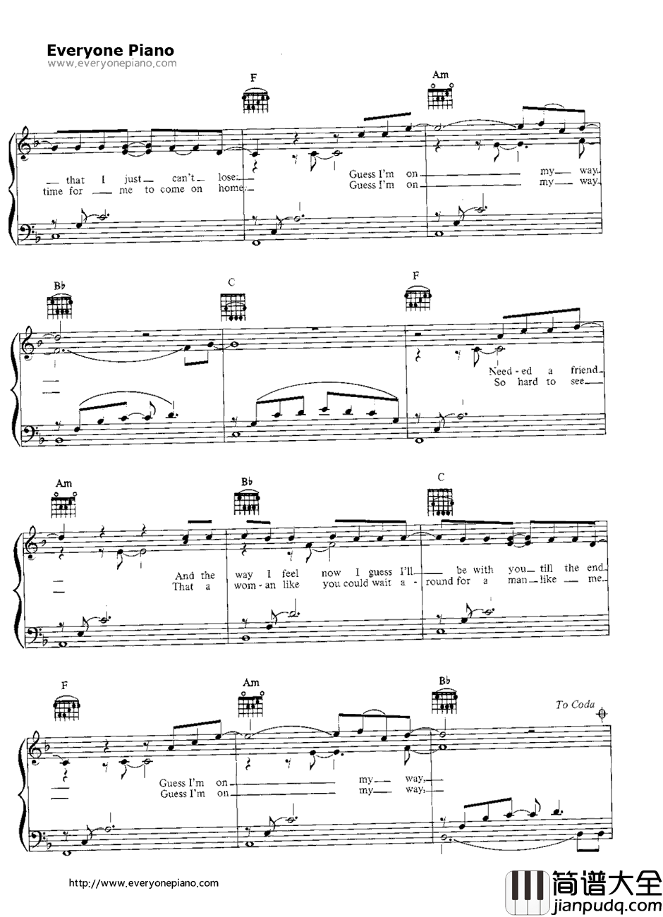 Stuckon_You钢琴谱_LionelRichie
