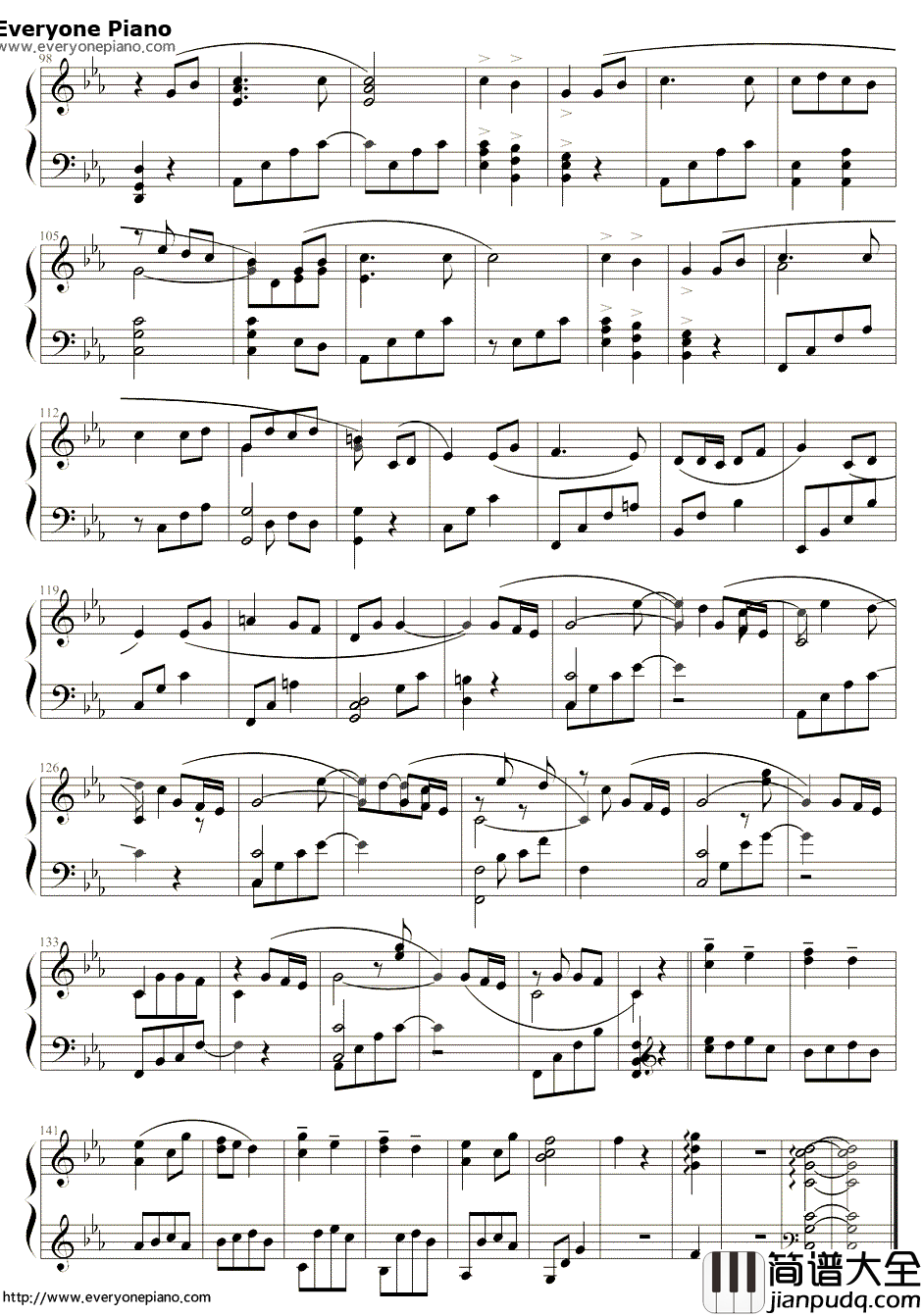 Tomorrow钢琴谱_恒松亚由美_机动战士高达00第二季插曲