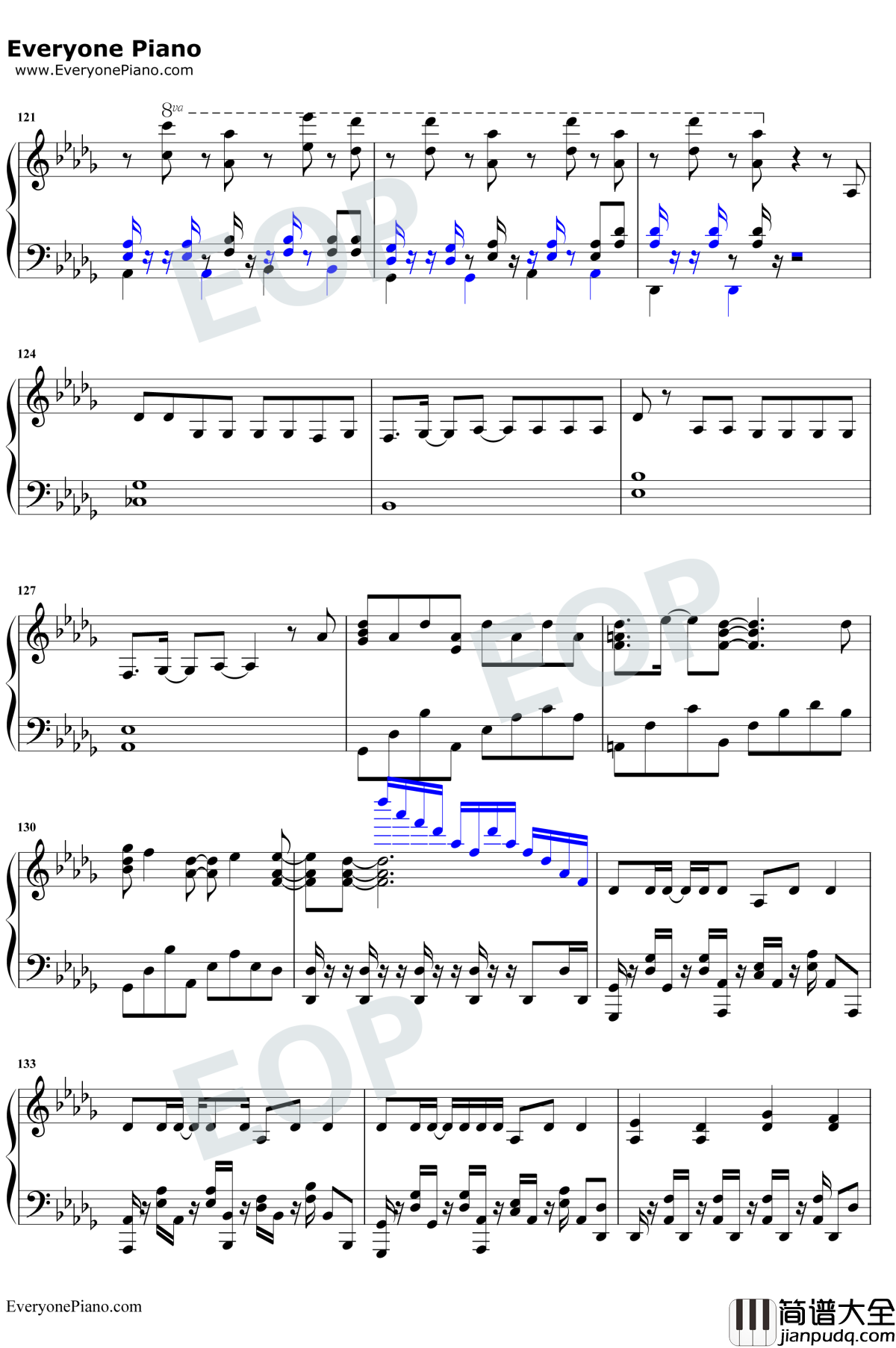 Grand_Blue钢琴谱_湘南乃风