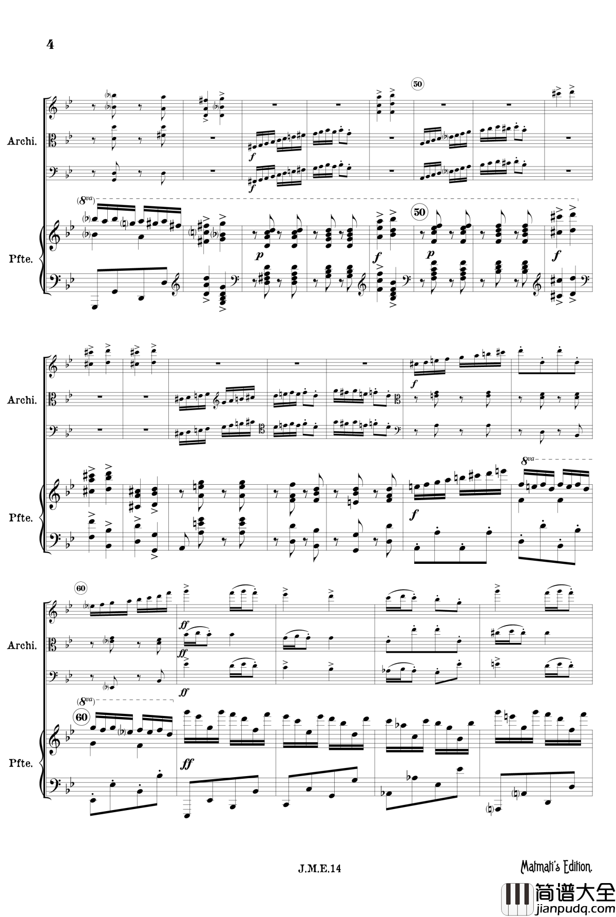 g小调第一钢琴四重奏_Op.25__第四乐章_吉普赛回旋曲钢琴谱_勃拉姆斯