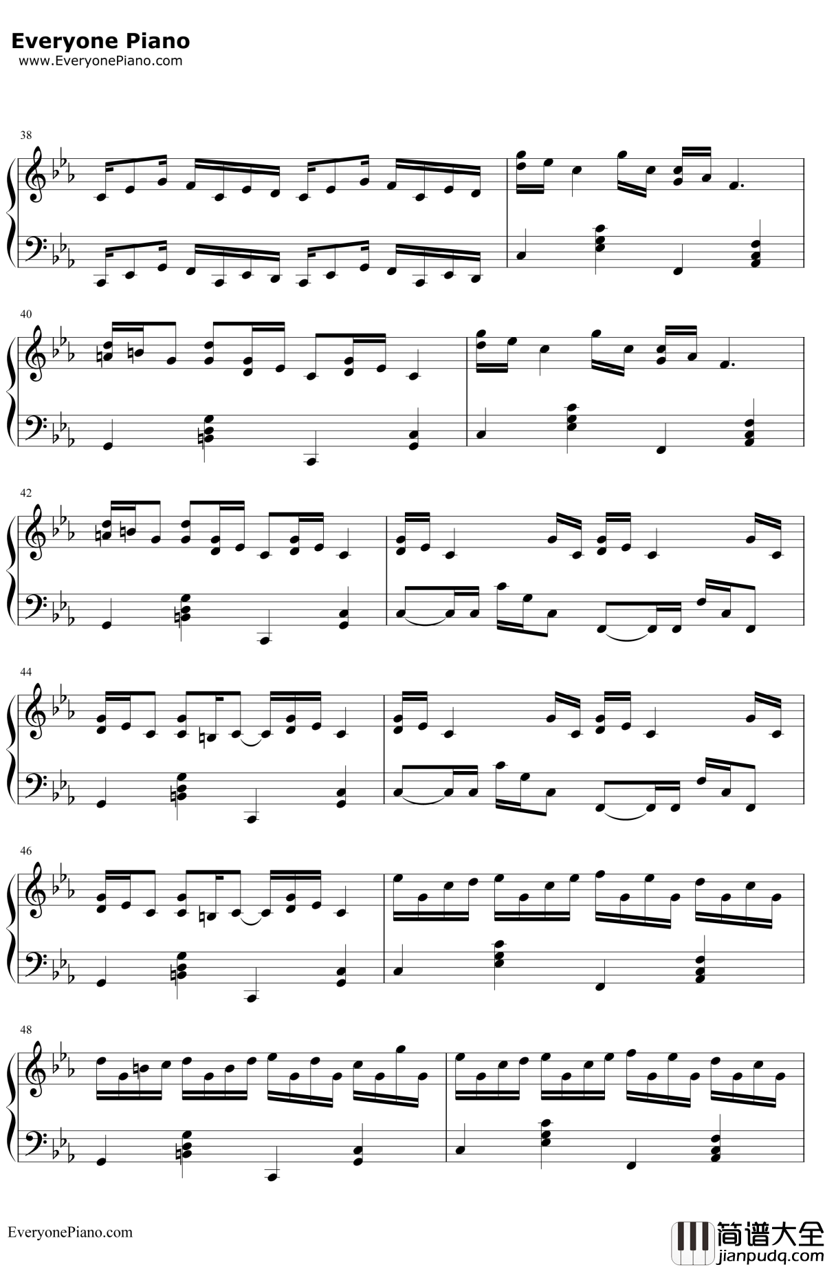 克罗地亚狂想曲钢琴谱_马克西姆