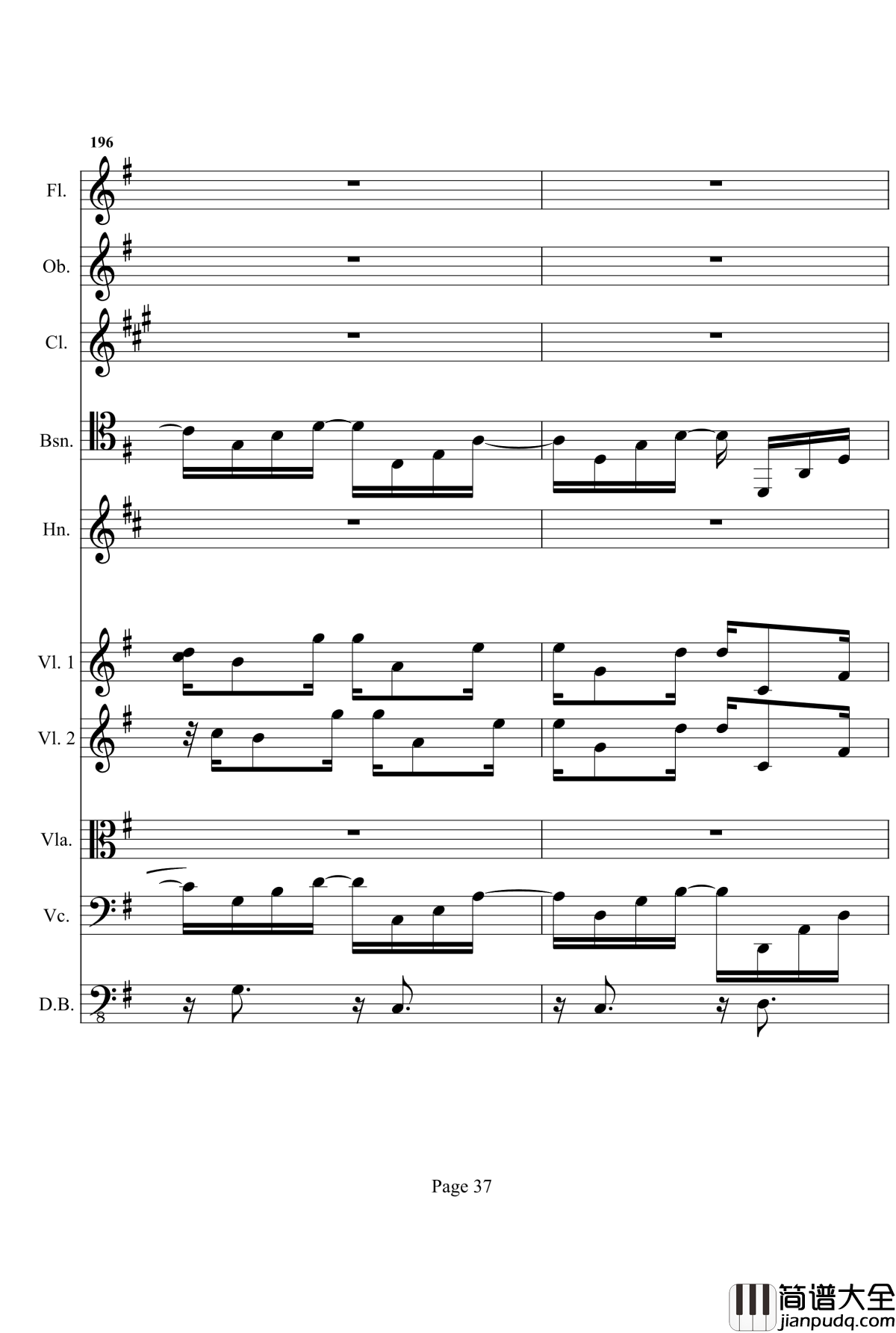 奏鸣曲之交响钢琴谱__第十首_Ⅰ_贝多芬_beethoven