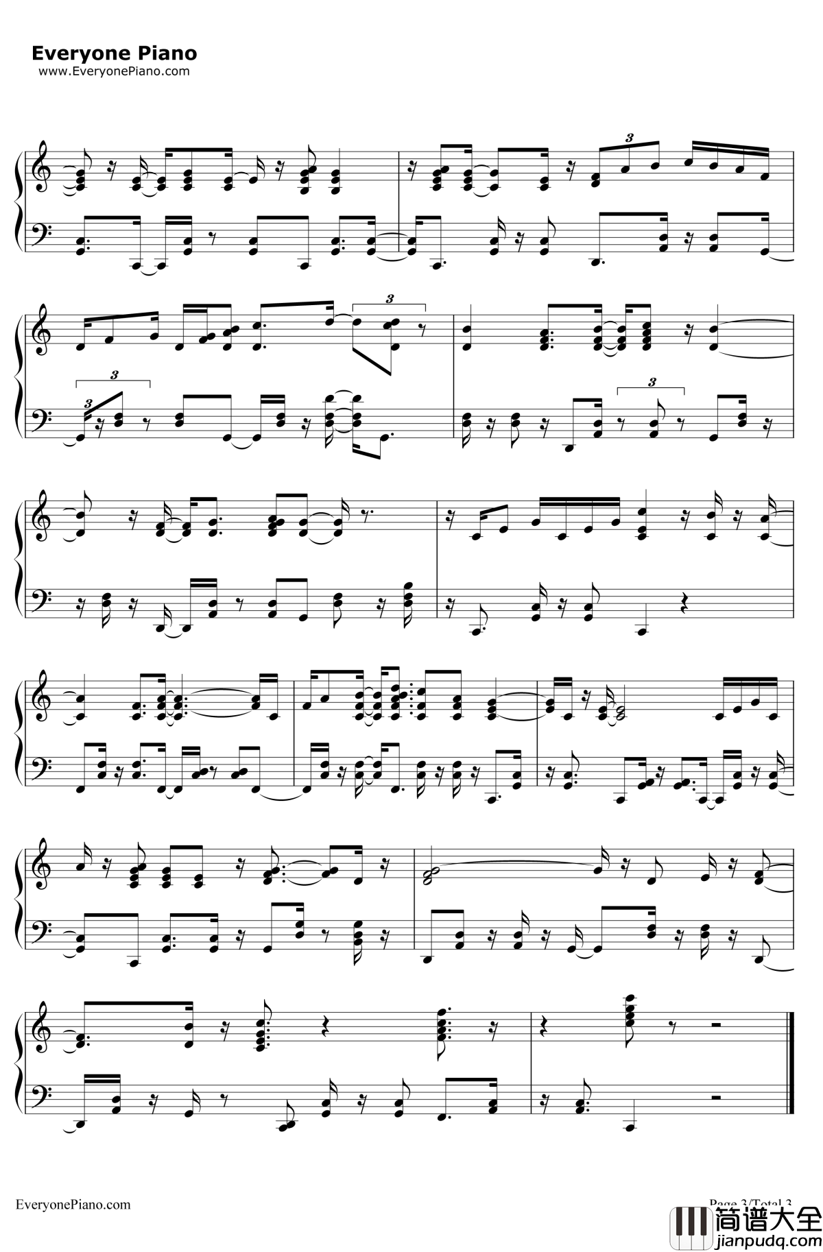 Que_Sera_Sera(WhateverWillBeWillBe)钢琴谱_JayLivingston&RayEvans_擒凶记插曲