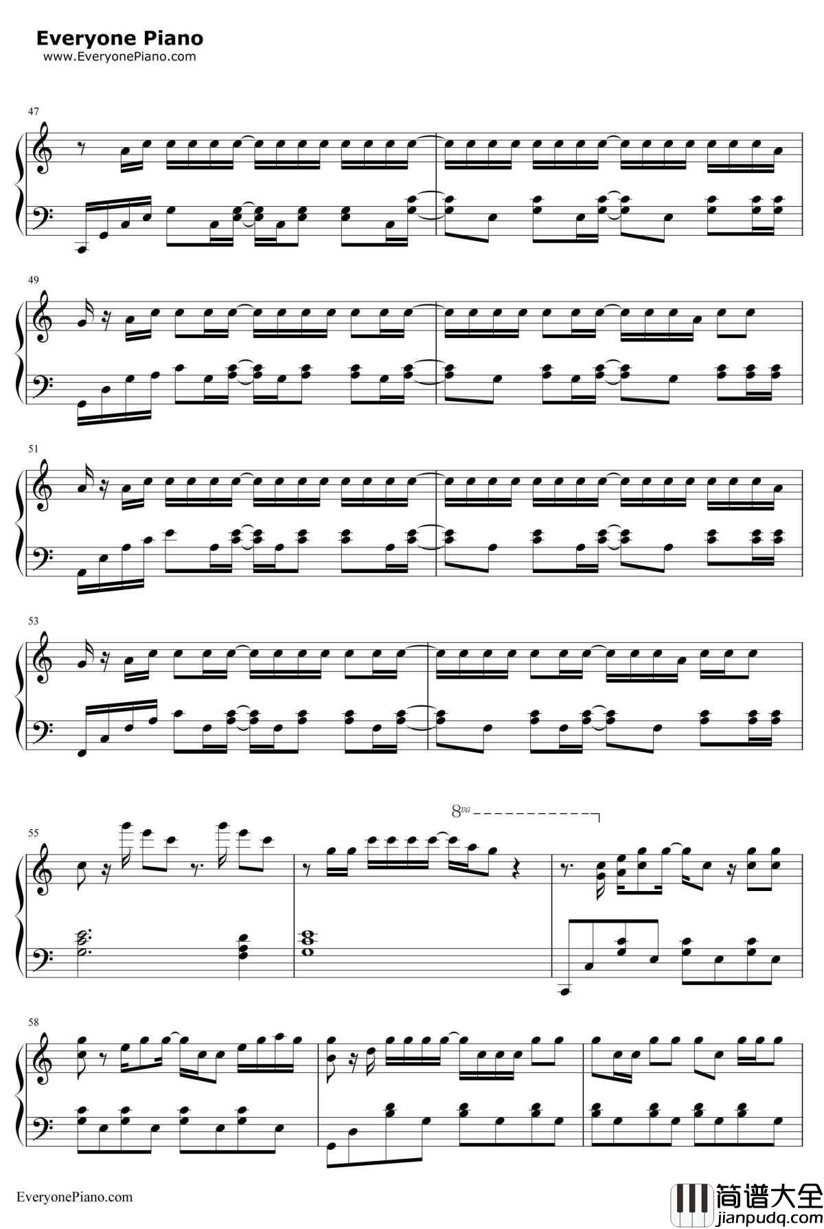 Out_of_the_Woods钢琴谱_TaylorSwift