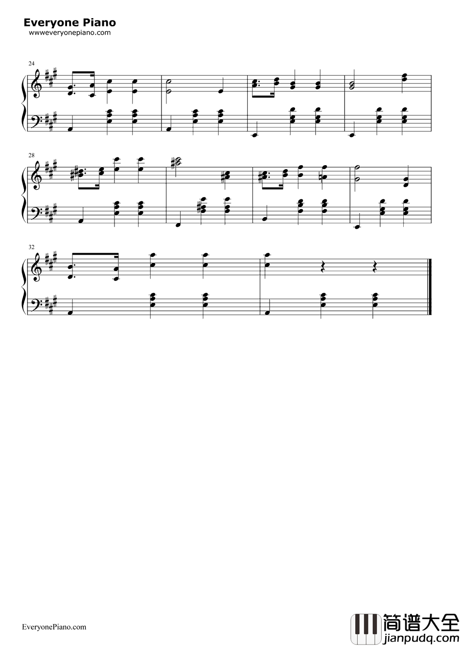 前奏曲钢琴谱_肖邦
