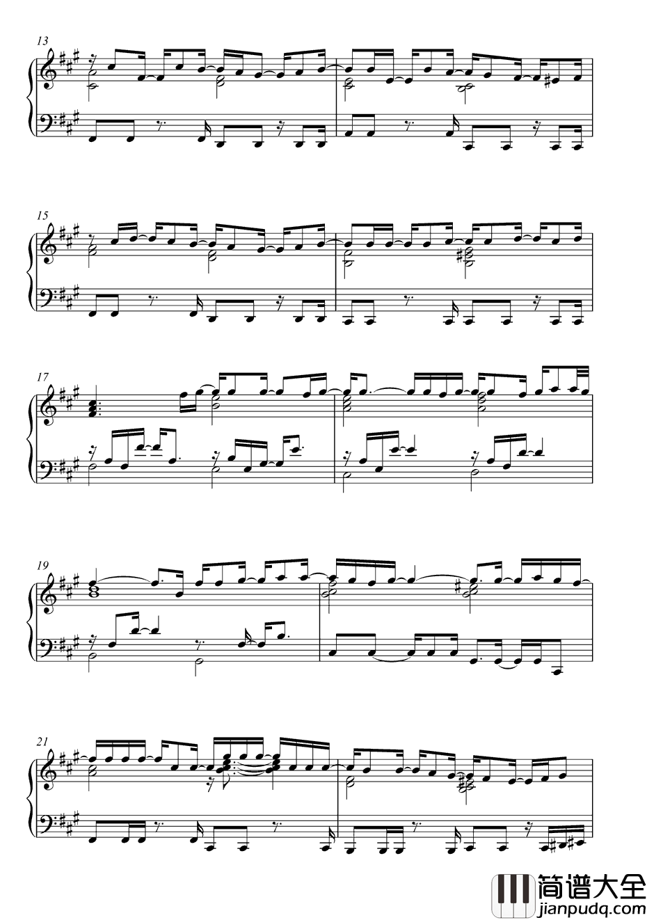 Insatiable钢琴谱_DarrenHayes