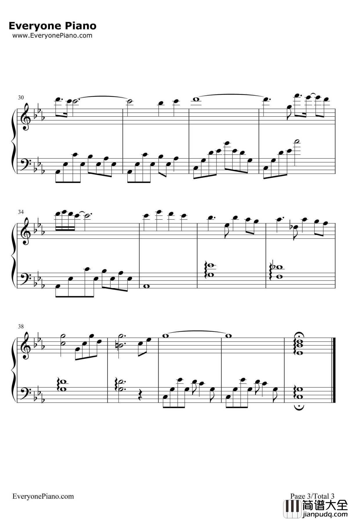 シータの决意钢琴谱_久石让宫崎骏_天空之城OST