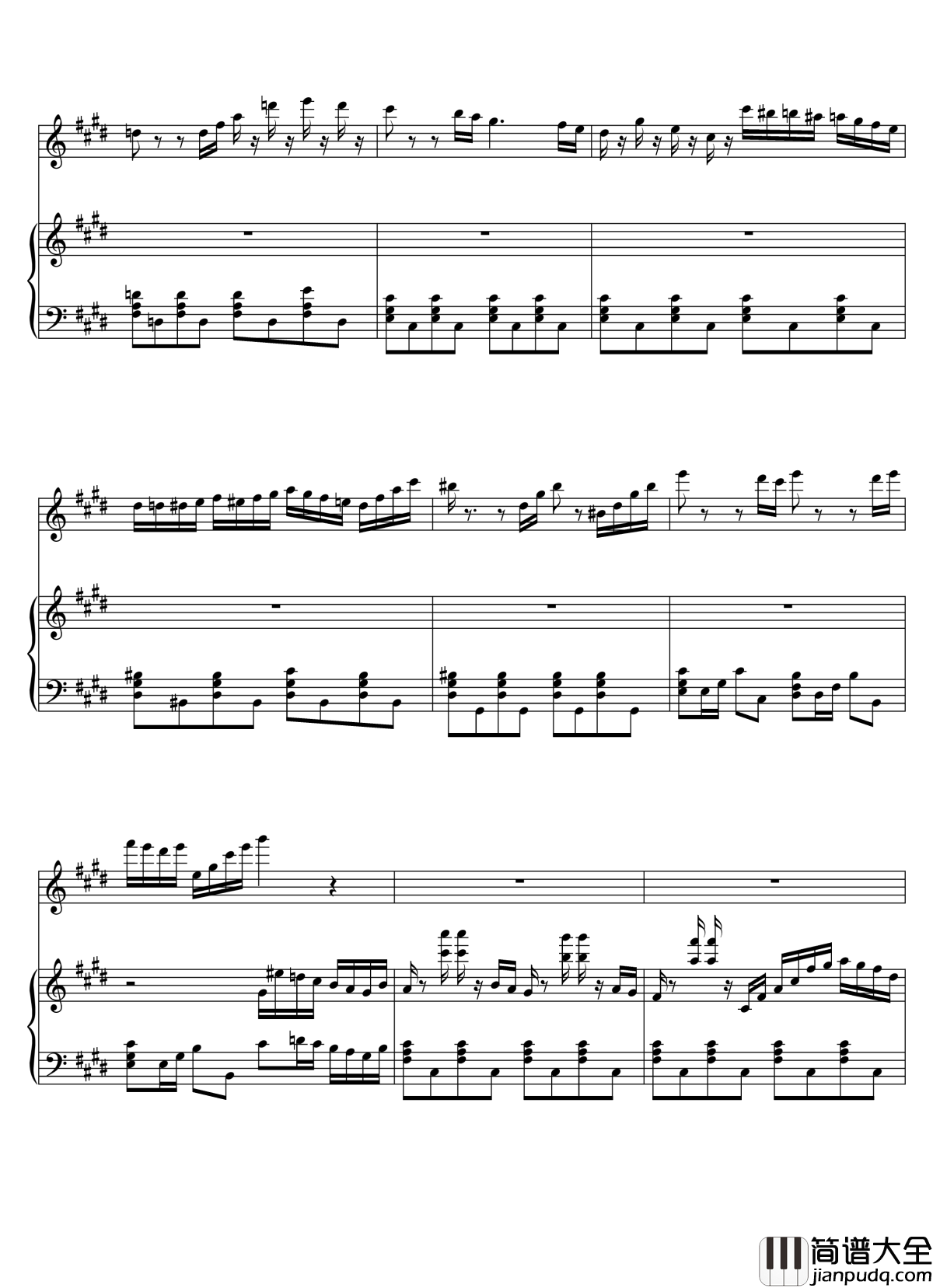 Parodia_Sonatina钢琴谱_Deemo