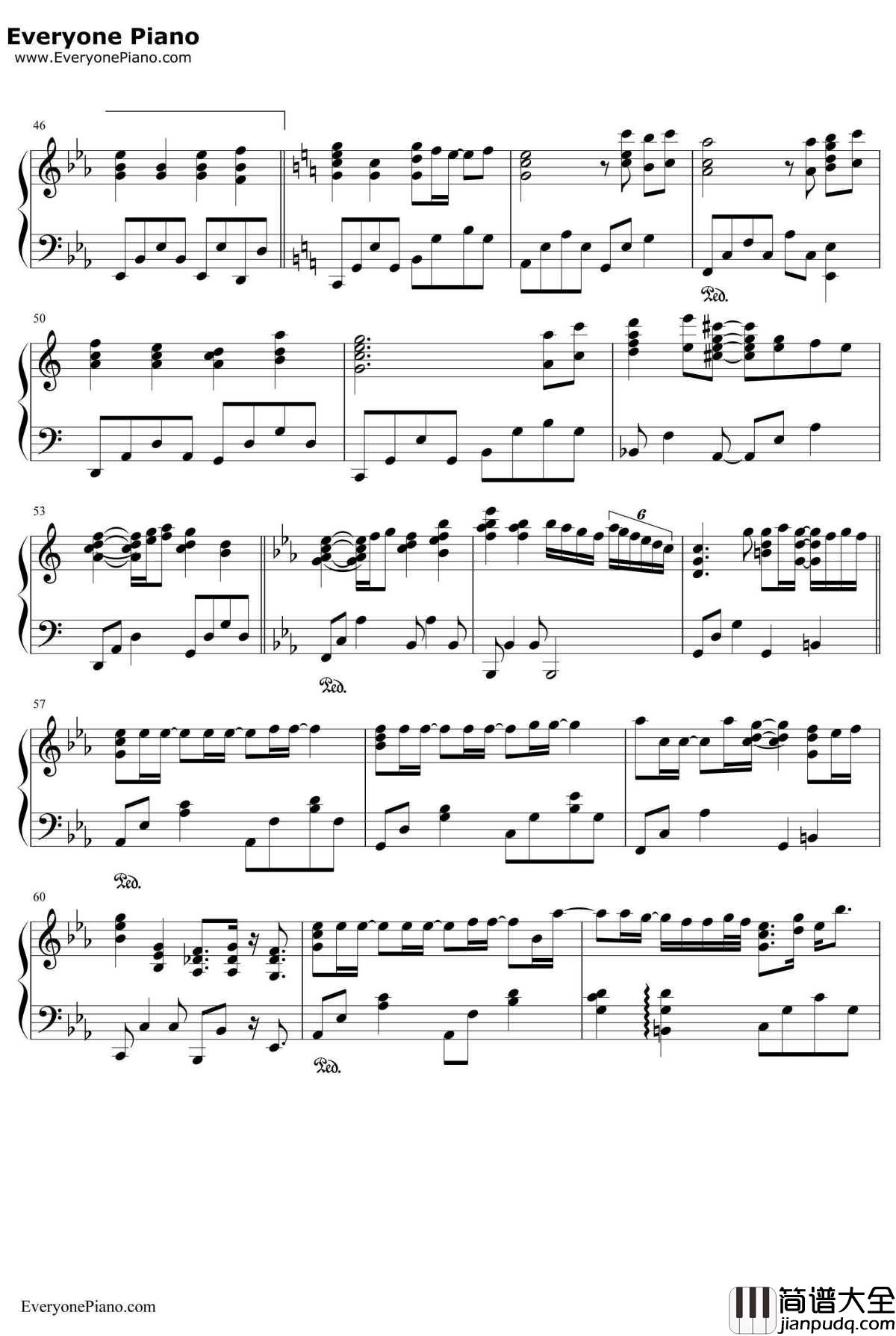轻闭双眼钢琴谱_平井坚_平井坚__在世界中心呼唤爱_主题曲