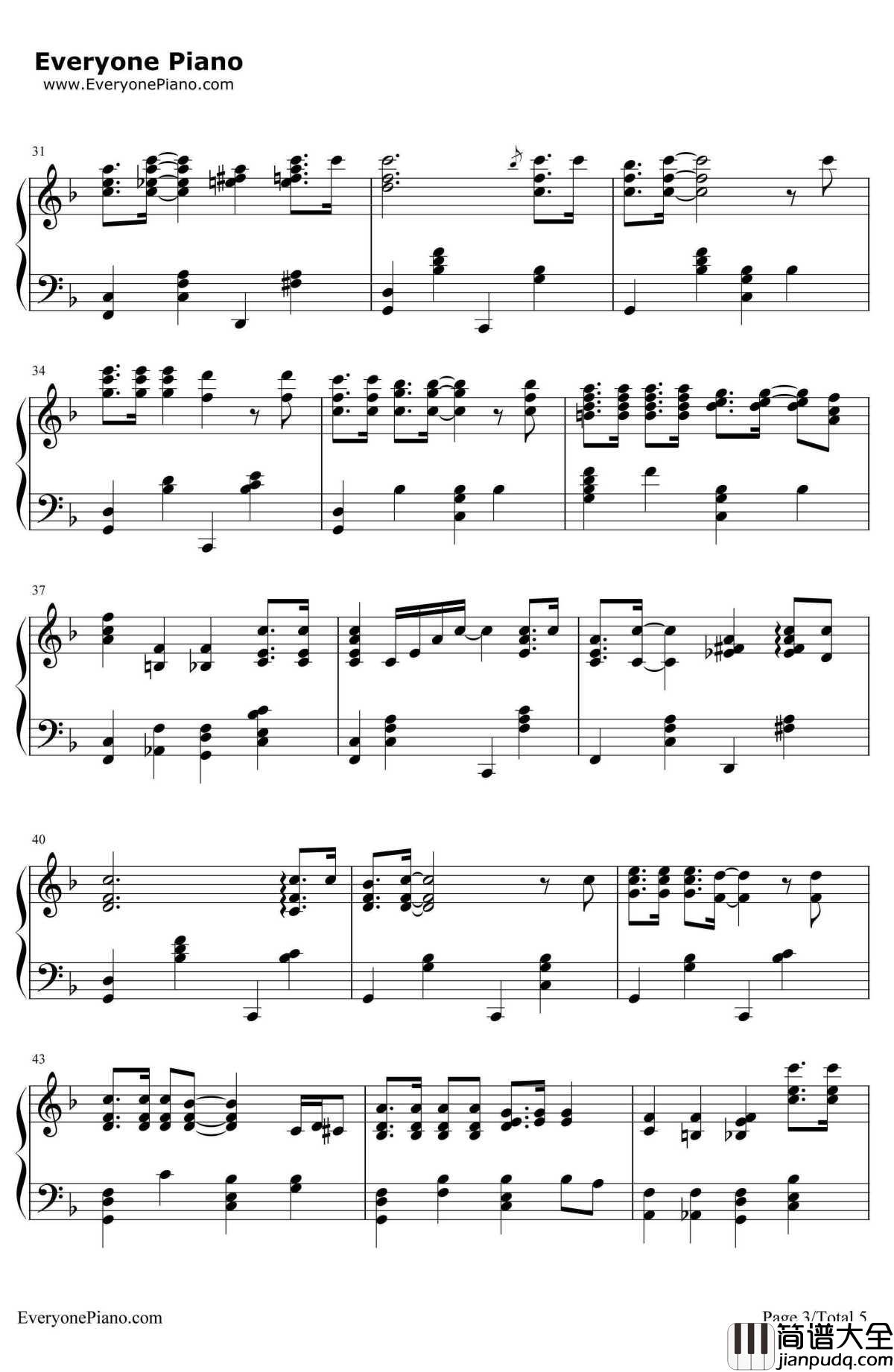 Winter_Wonderland钢琴谱_珠儿Jewel_圣诞歌曲_冬日仙境