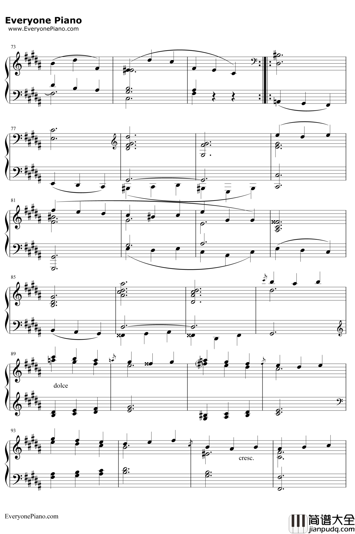 b小调第九钢琴奏鸣曲钢琴谱_车尔尼