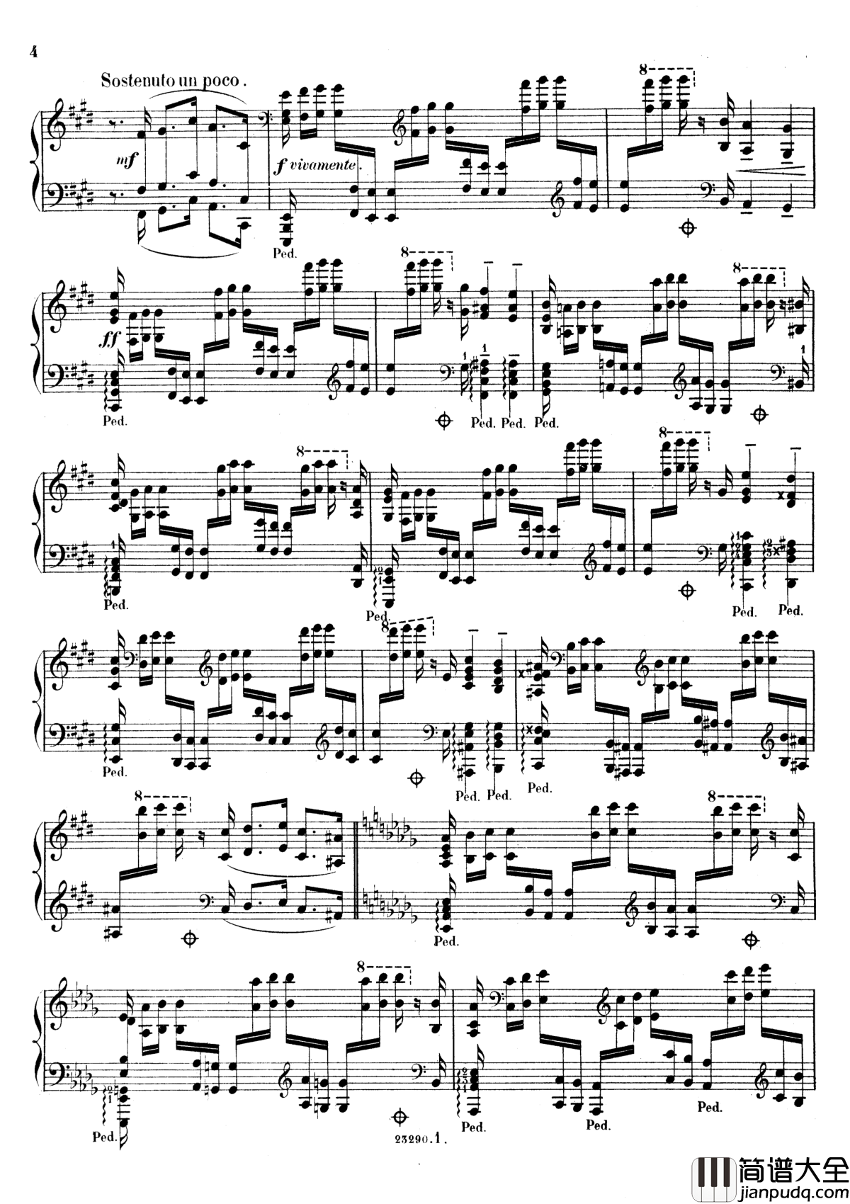 降D大调音乐会练习曲_Op.10No.1_斯甘巴蒂