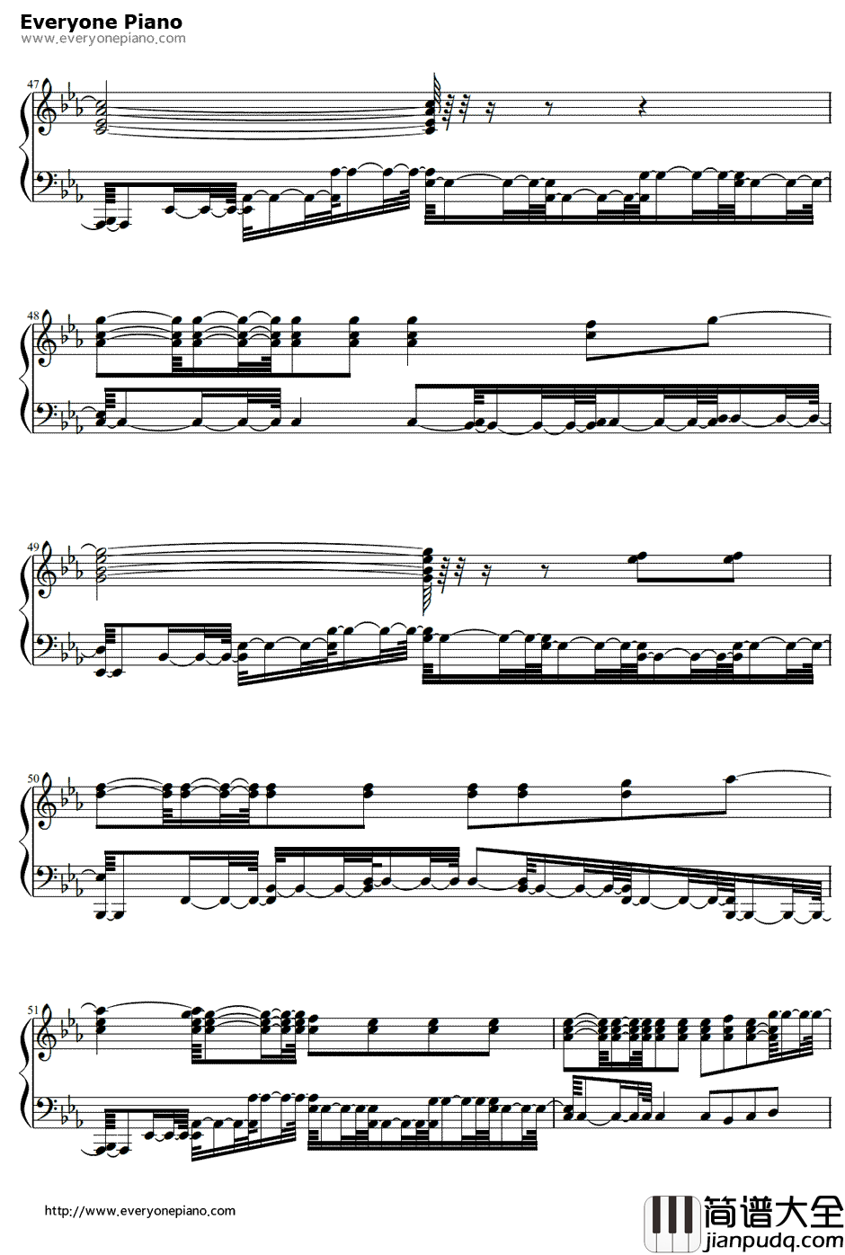 Mirrors钢琴谱_贾斯汀·汀布莱克JustinTimberlake_天王贾斯汀2013最新单曲