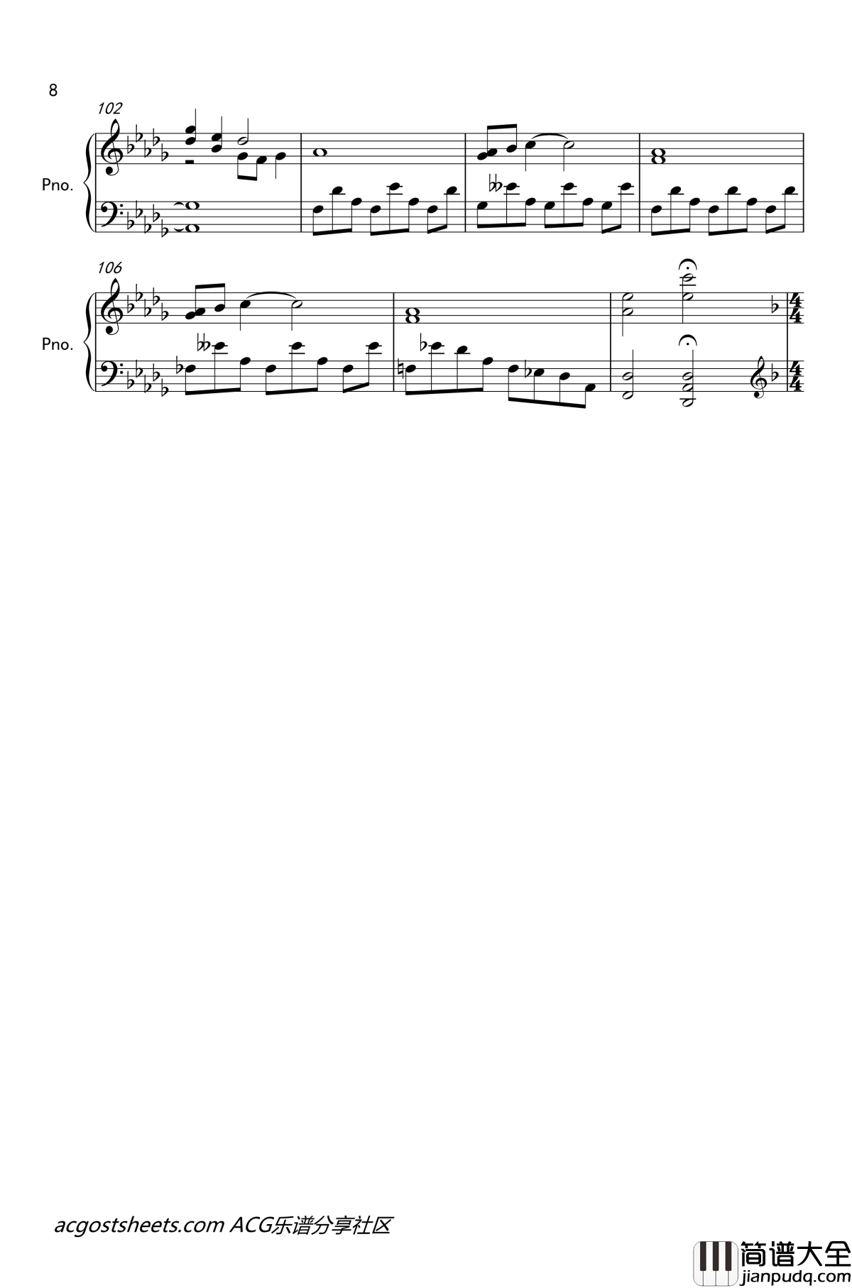 OST钢琴独奏曲集钢琴谱_终将成为你