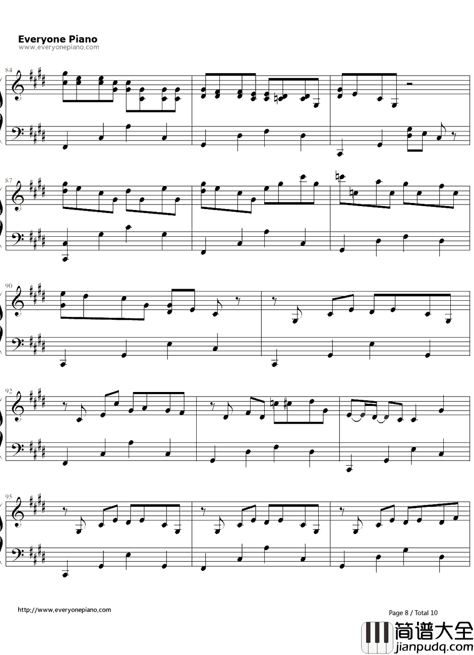克罗地亚第三号狂想曲钢琴谱_ELLOCZ(SUPERELLOCZ)