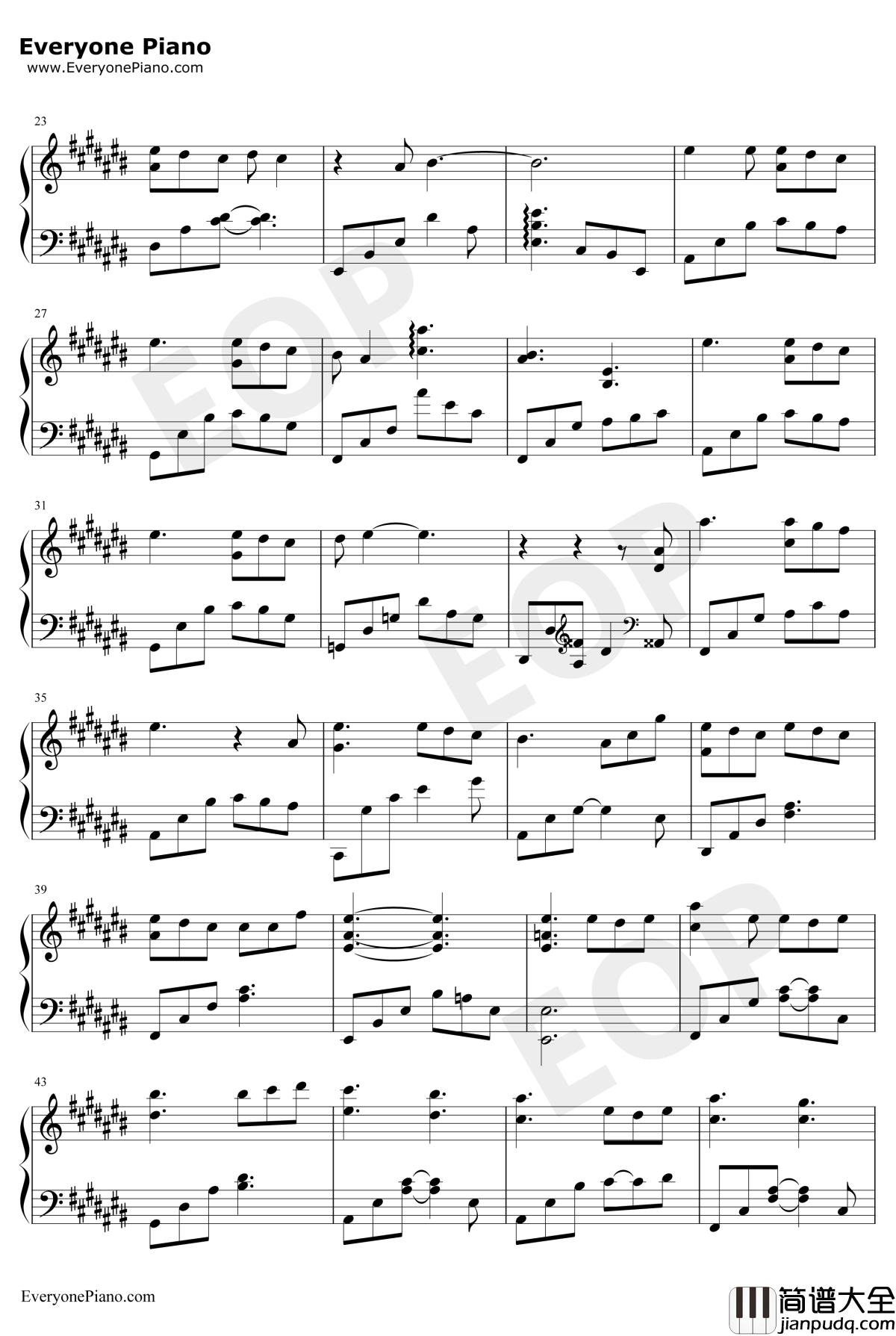 缘起钢琴谱_周深_白蛇缘起推广曲