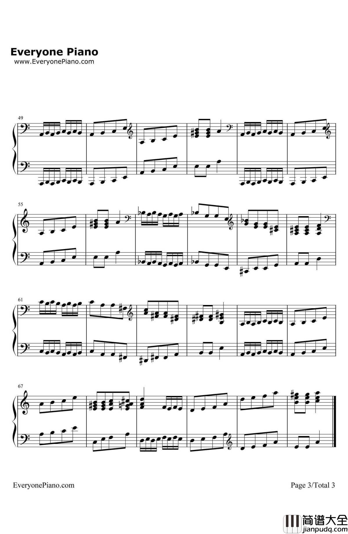 圣诞老人钢琴谱_舒曼Schumann