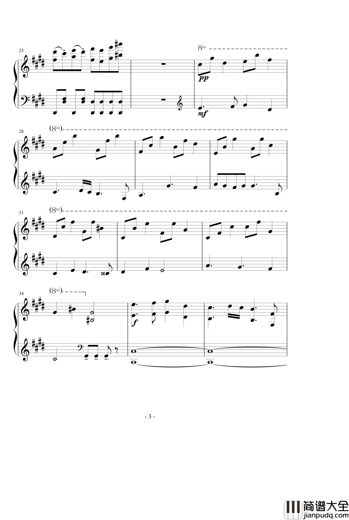 英雄運命の诗钢琴谱_Fate/Apocrypha_OP