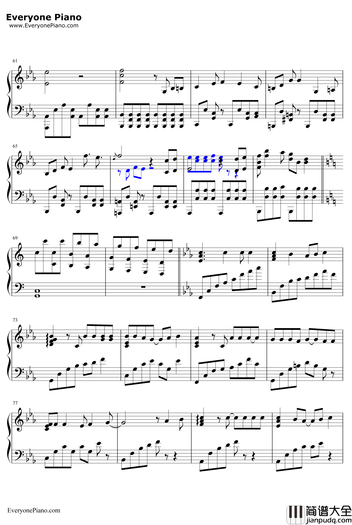 渐渐被你吸引钢琴谱_FIELDOFVIEW_龙珠GT片头曲