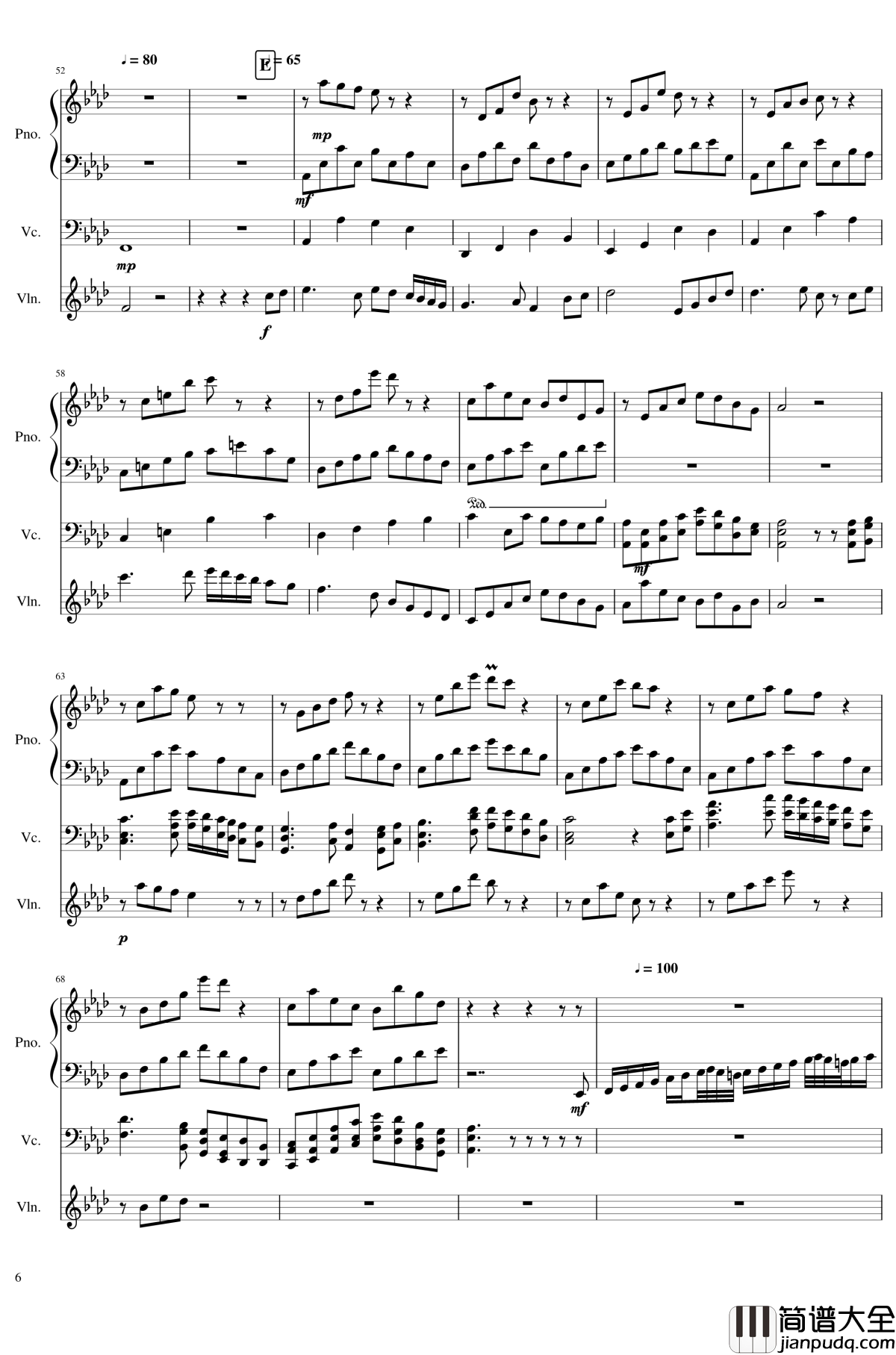 Op.3_2钢琴谱_年老色衰_SunnyAK47