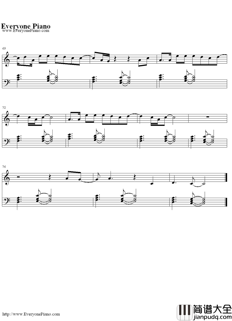 Wanted钢琴谱_HunterHayes