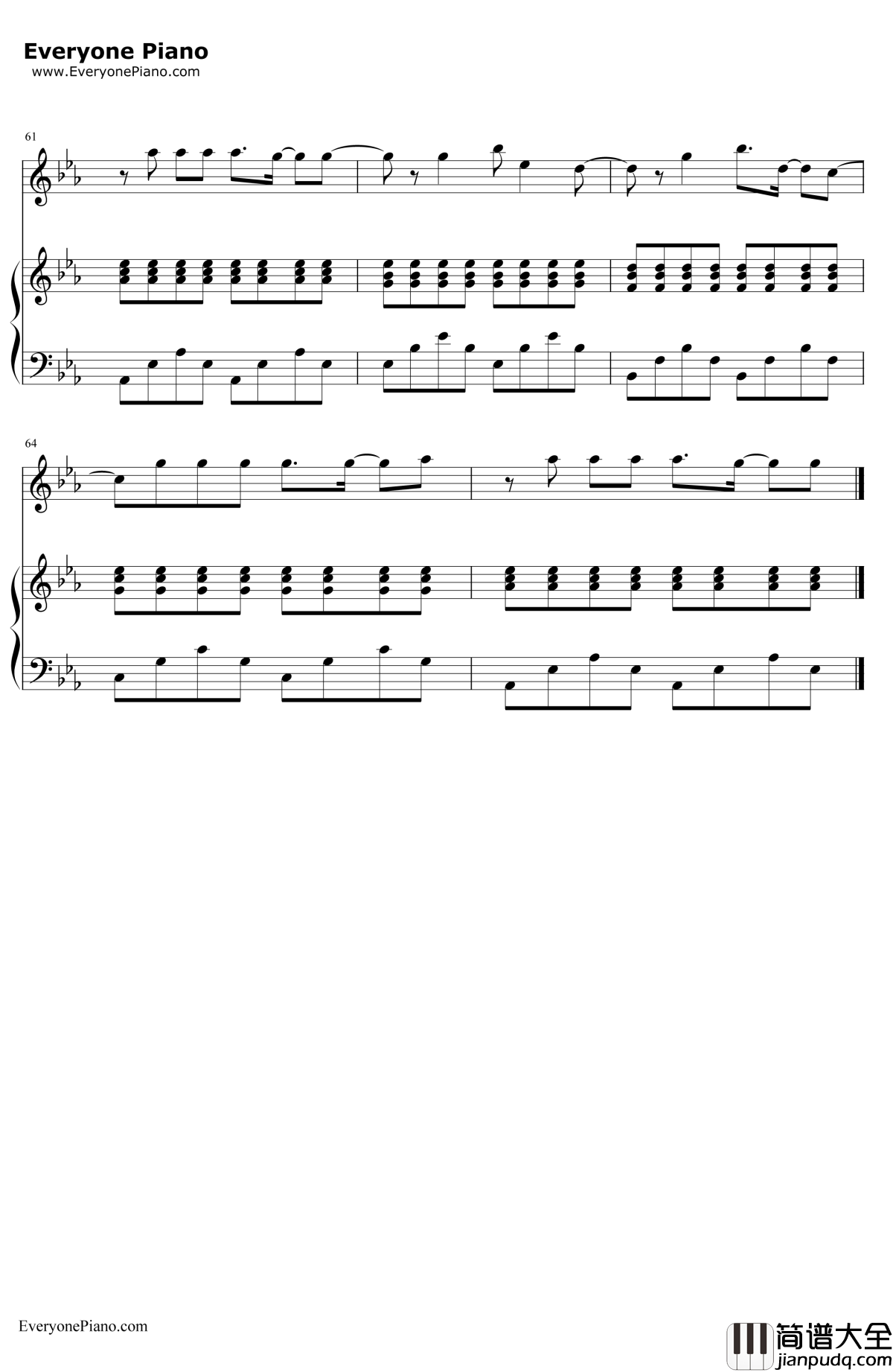 Demons弹唱版钢琴谱_ImagineDragons
