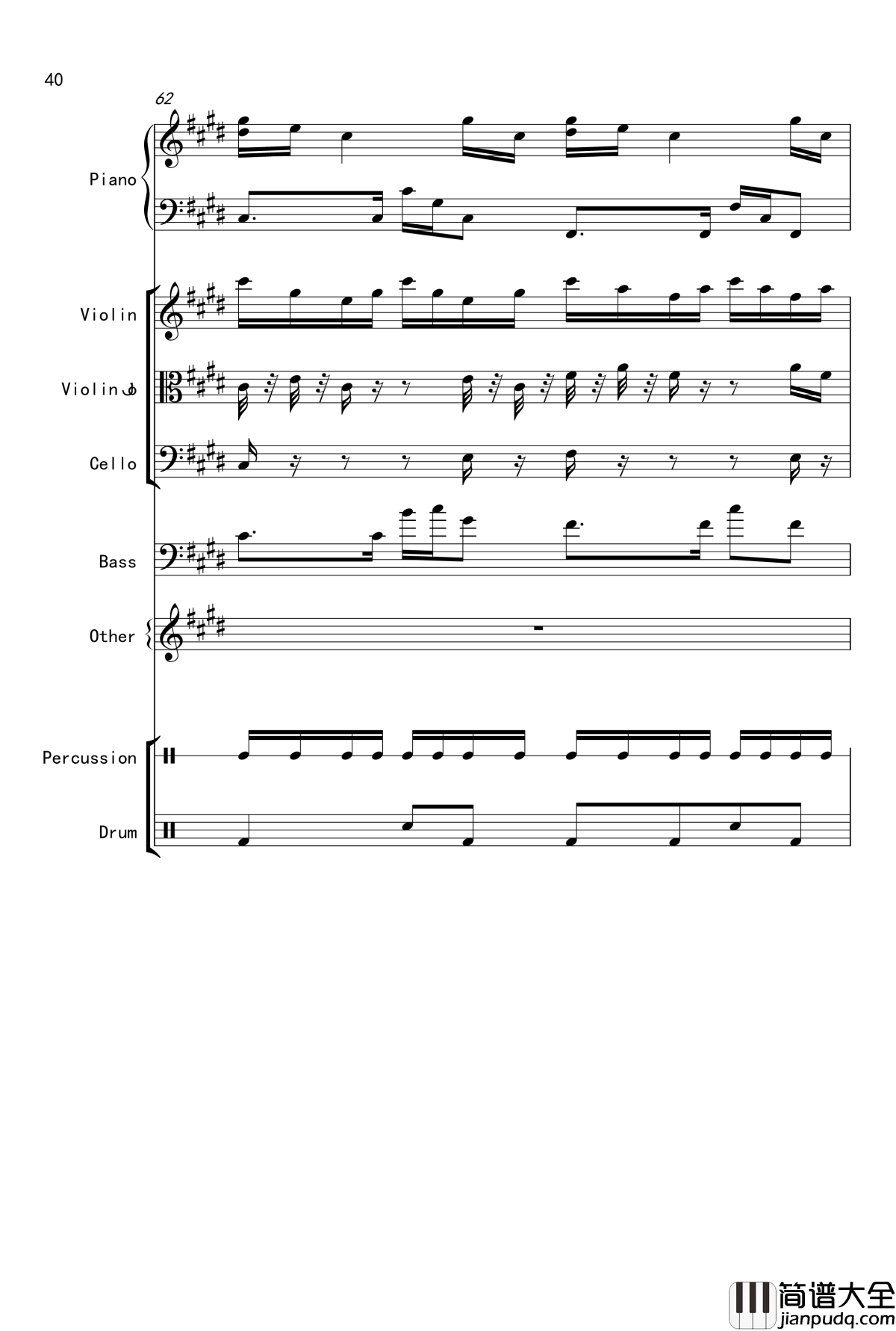 克罗地亚舞曲钢琴谱_Croatian_Rhapsody_马克西姆_Maksim·Mrvica