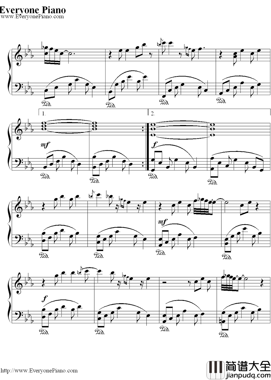 Your_Song钢琴谱_EltonJohn