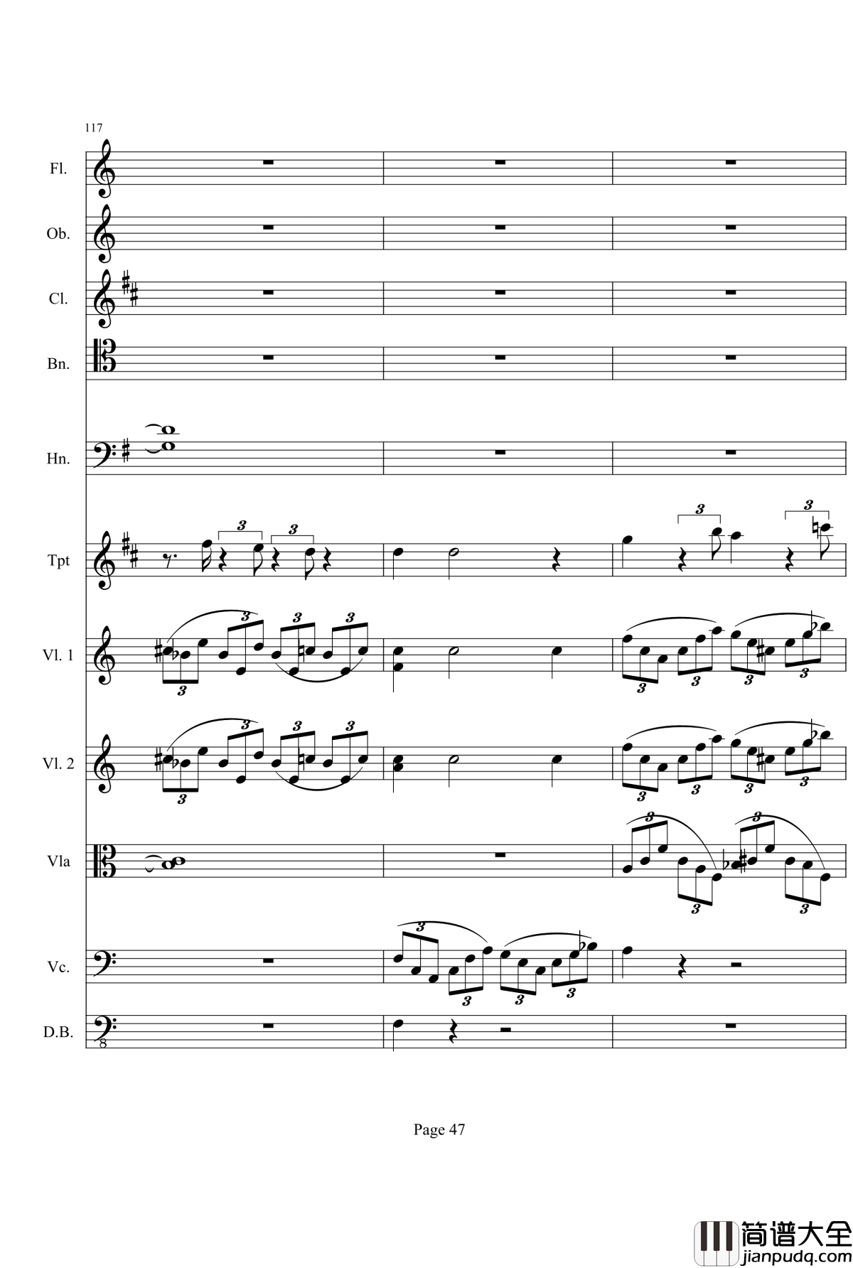 奏鸣曲之交响钢琴谱_第21_Ⅰ_贝多芬_beethoven