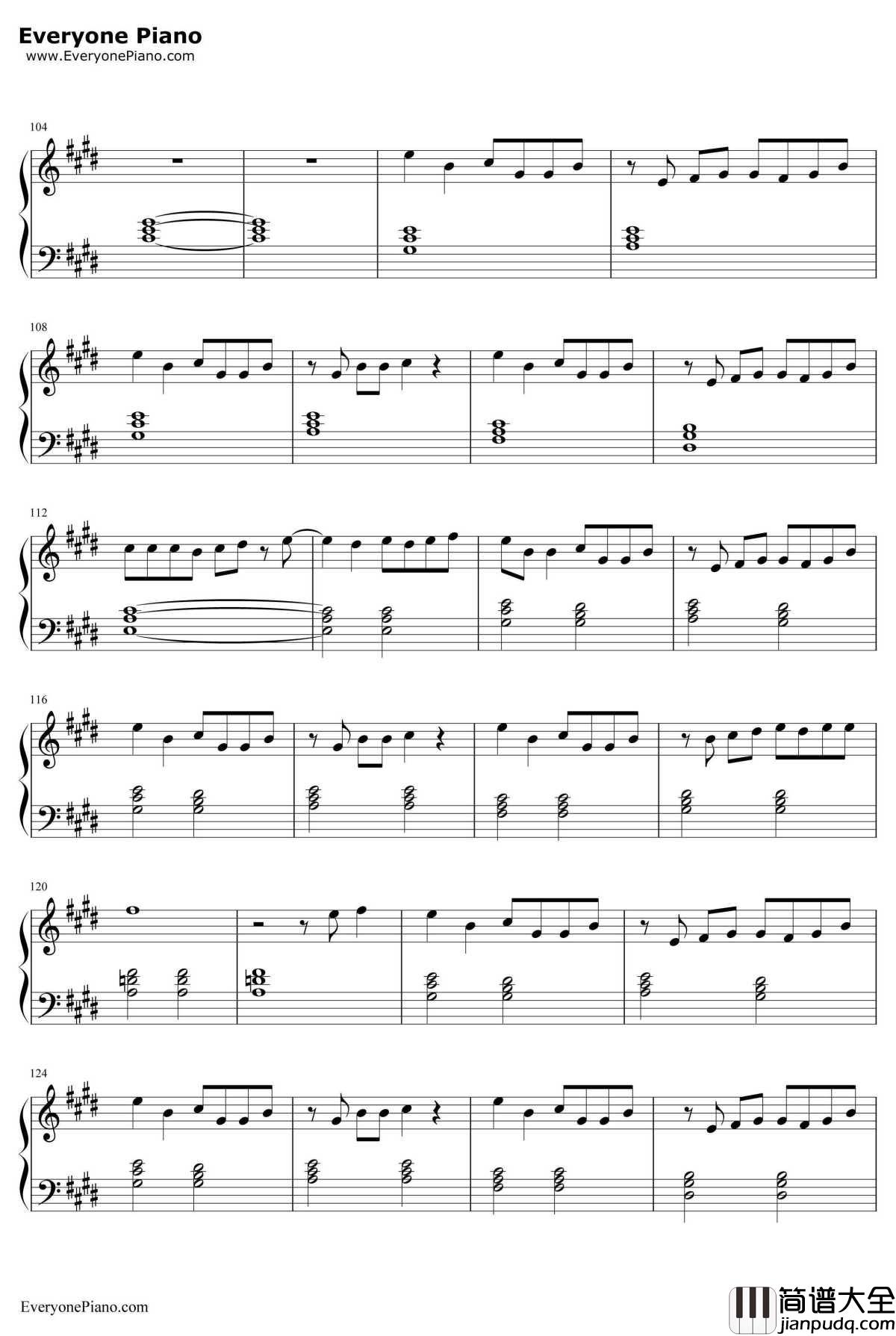 星辰钢琴谱_张杰_择天记片头曲