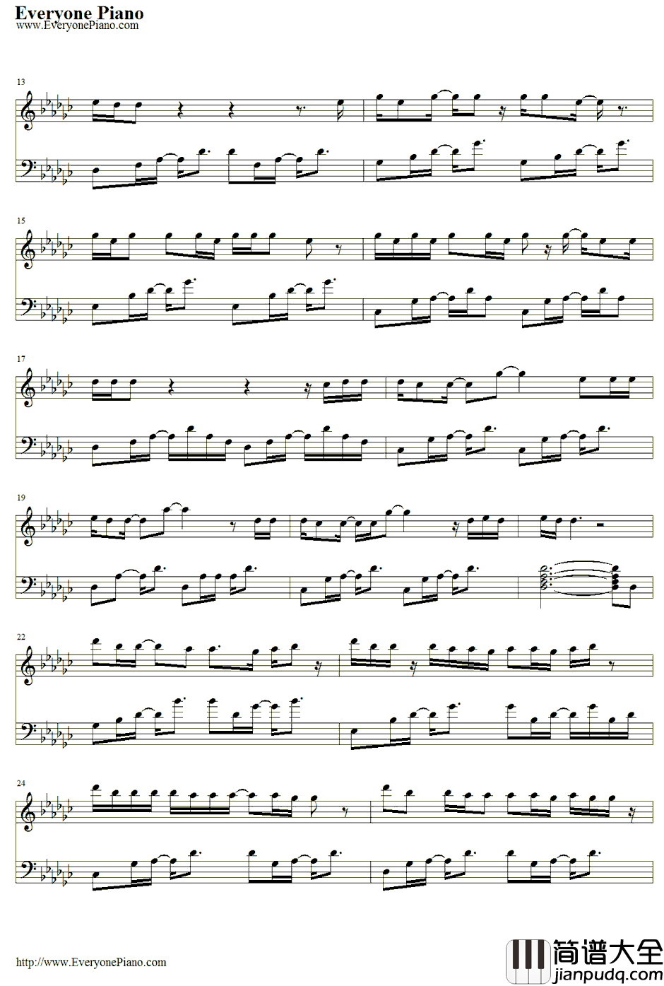 Meanwhile_Back_At_Mama's钢琴谱_TimMcGraw
