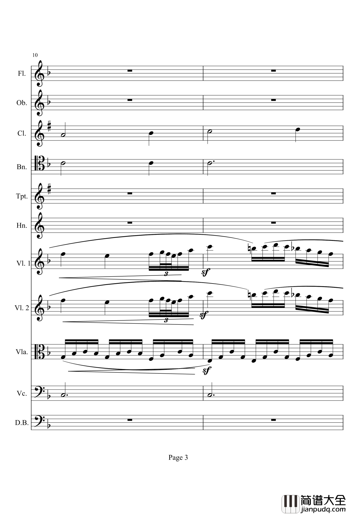 奏鸣曲之交响钢琴谱_第1首_Ⅱ_贝多芬_beethoven