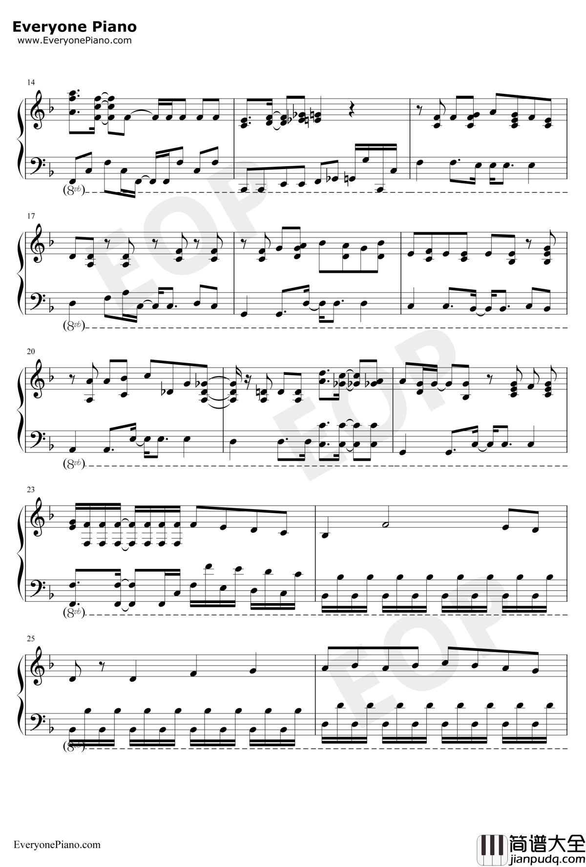 Sentimental_Generation钢琴谱_时东亚美_校园迷糊大王OP